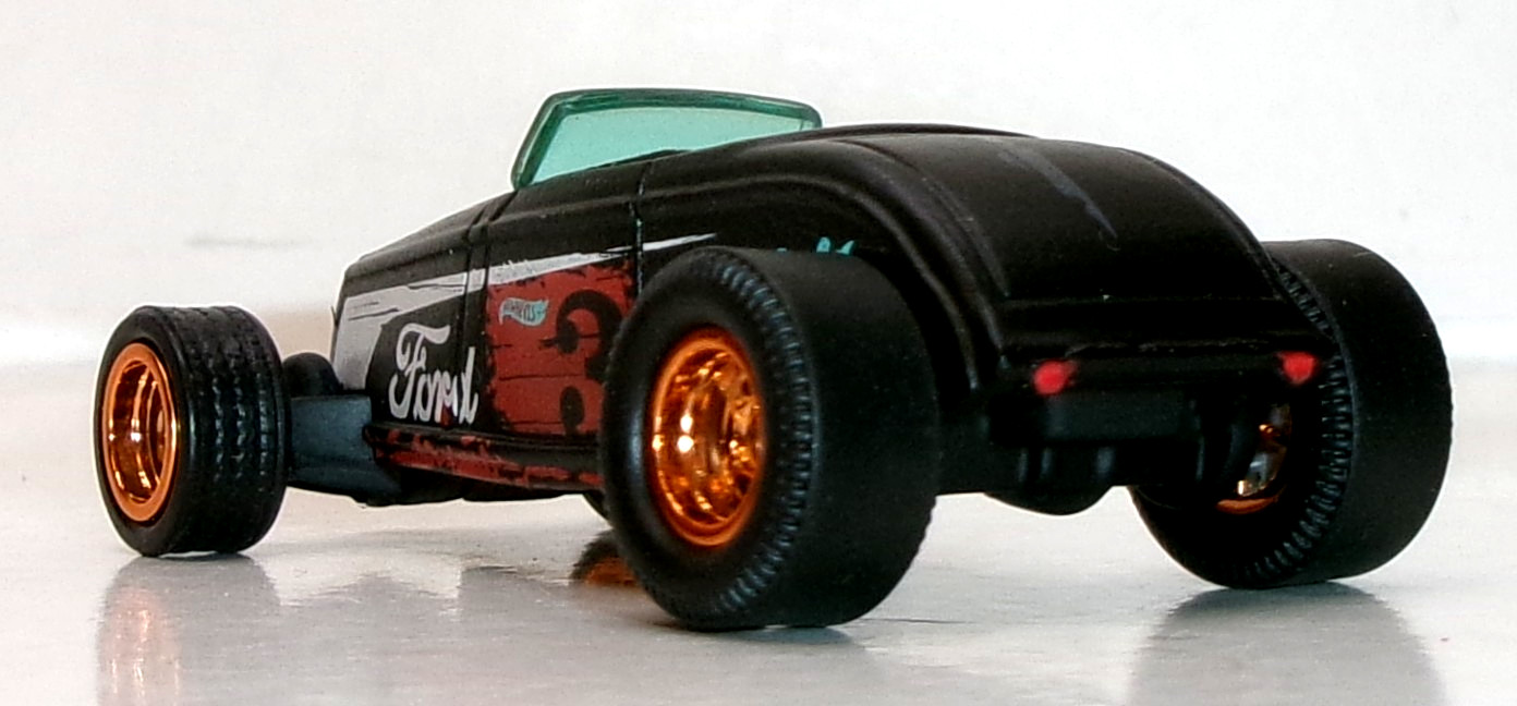 LOOSE 2025 HOT WHEELS 1:64 BLACK ’33 FORD LO BOY WHEEL SWAP REAL RIDERS