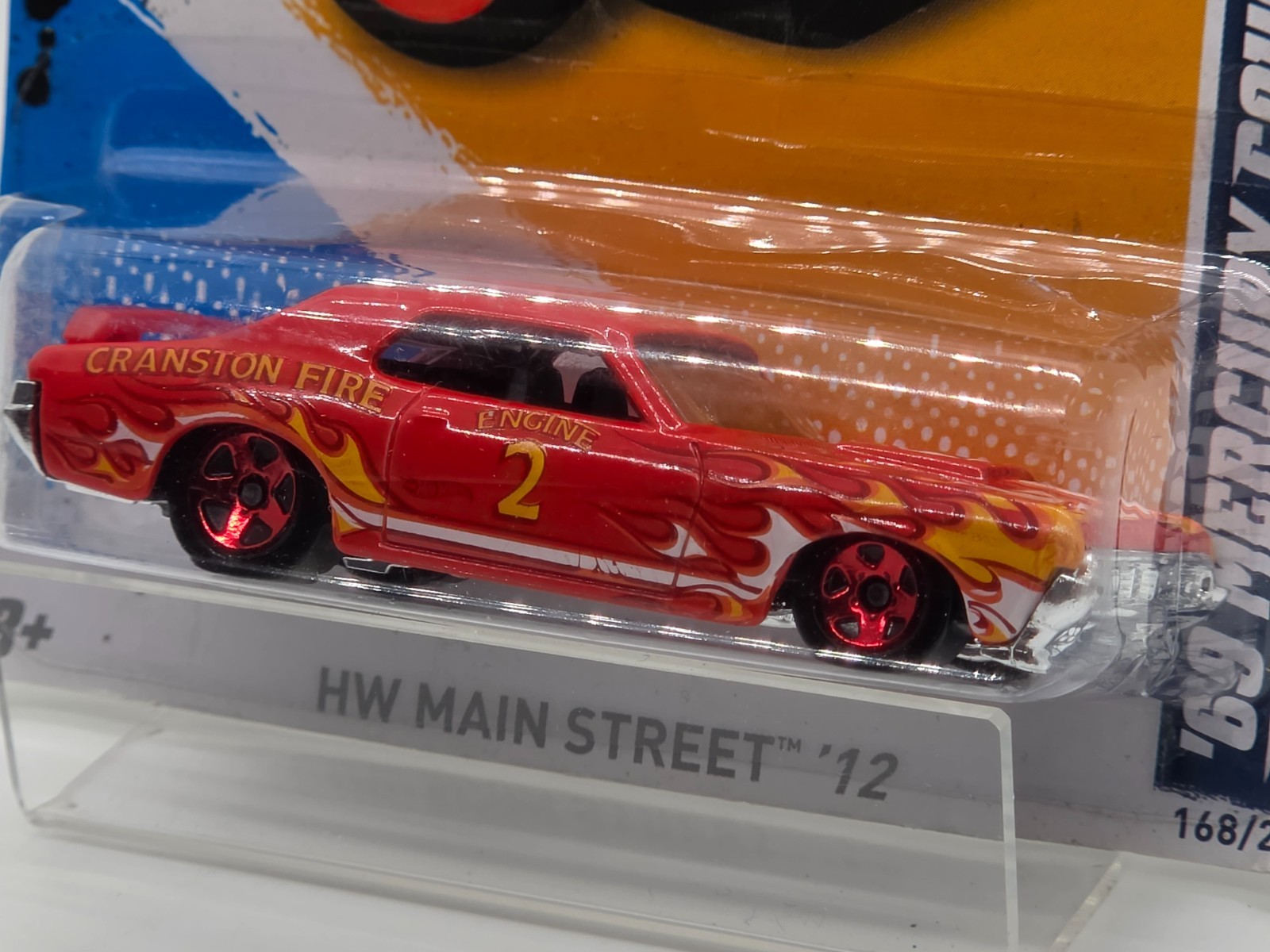 2012 Hot Wheels ’68 Mercury Cougar Eliminator HW Main Street Red 8/10 #168/247