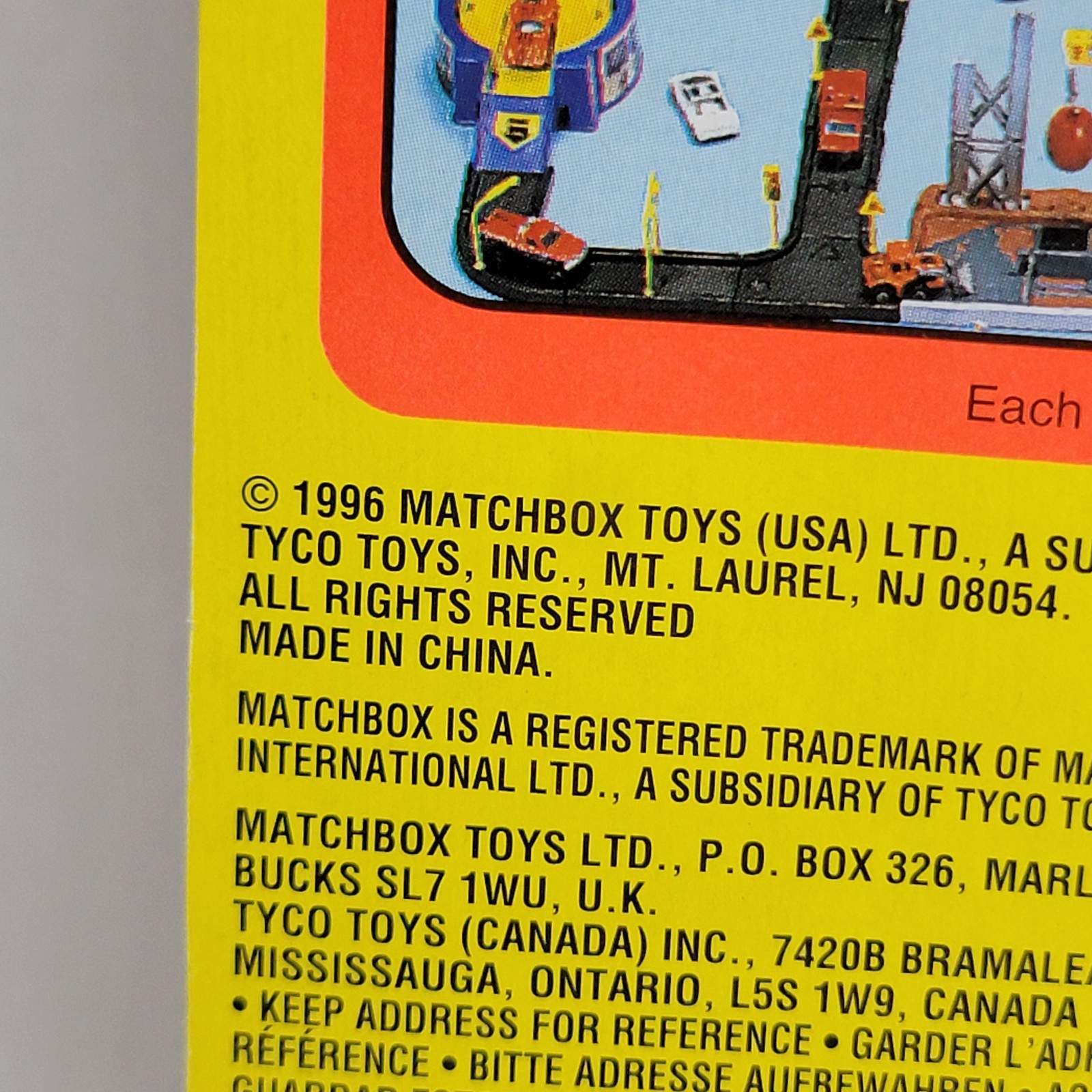 Matchbox Light & Sound Vehicles Taxi Co. Tyco 1996 – New – Read Description