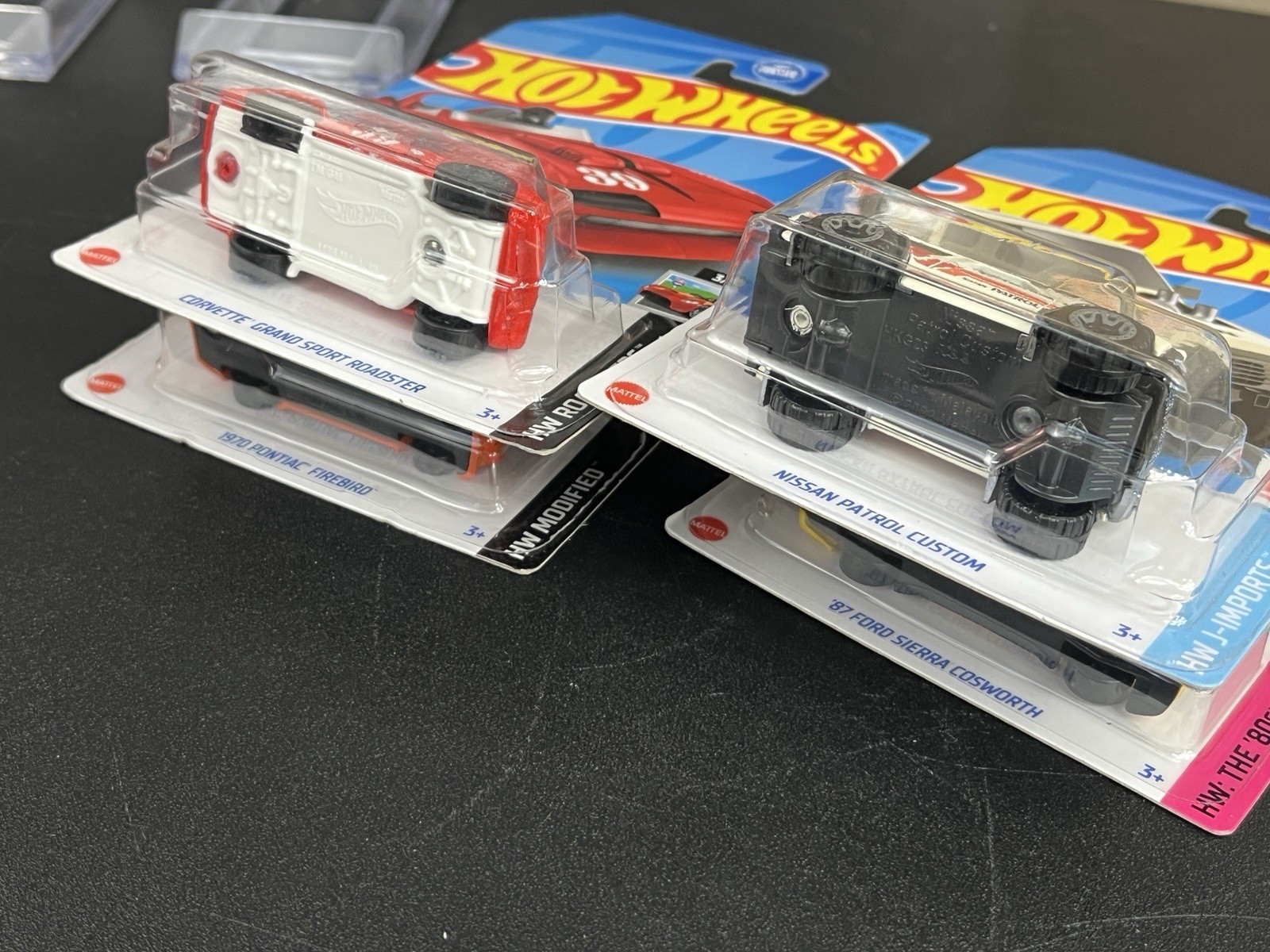 2023 Hot Wheels Kroger Exclusive Set of 4 Corvette, Sierra, Firebird, Patrol