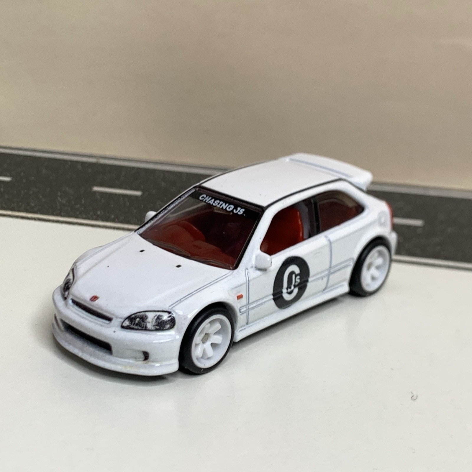 Hot Wheels Premium Boulevard #73 ’99 Honda Civic Type R EK9 Hatch White 1:64 NM