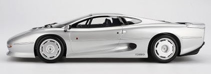 Jaguar XJ220 Silver in 1:12 scale by True Scale Miniatures