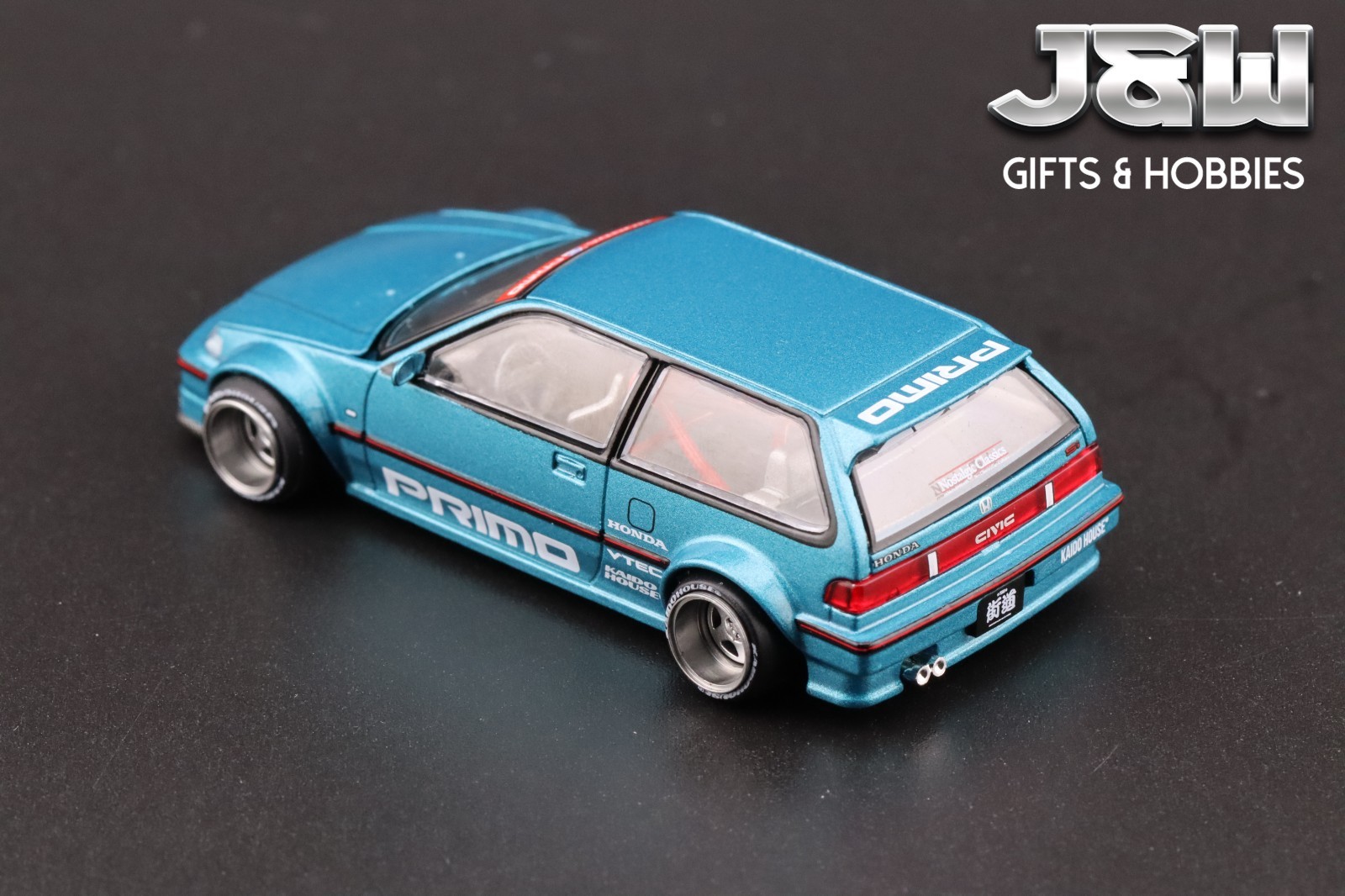 Kaido House x Mini GT Honda Civic EF Kaido Works V1 Tahitian Green #126 1/64