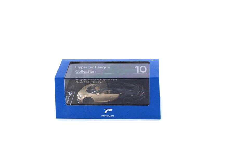 PosterCars 1:64 Hypercar League Collection Bugatti Chiron Supersport Silk/Black