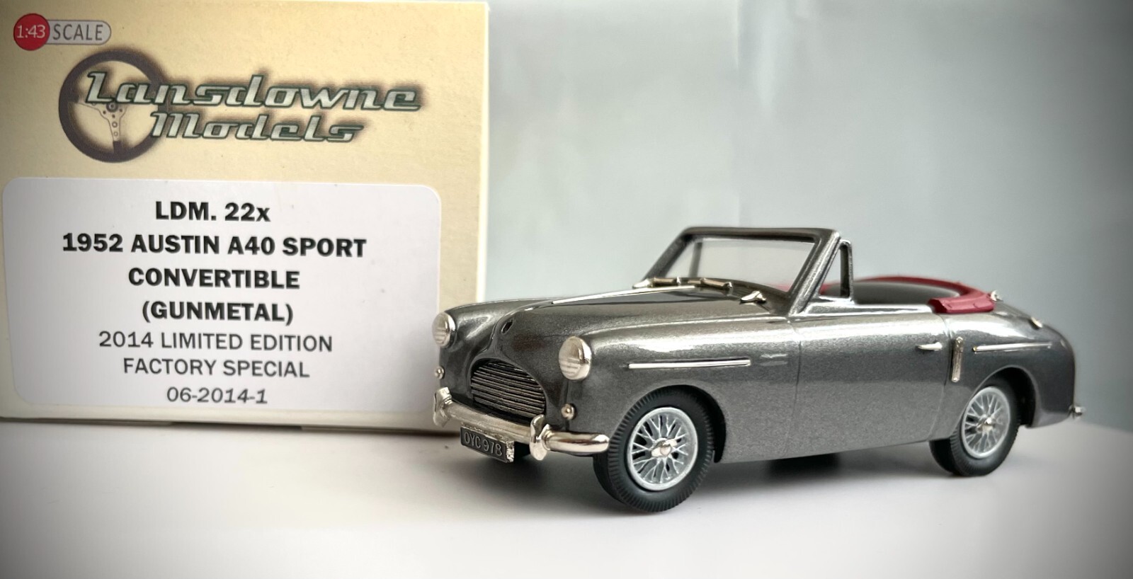 Lansdowne LDM 22x – 1952 Austin A40 Sport Convertible (Gunmetal)