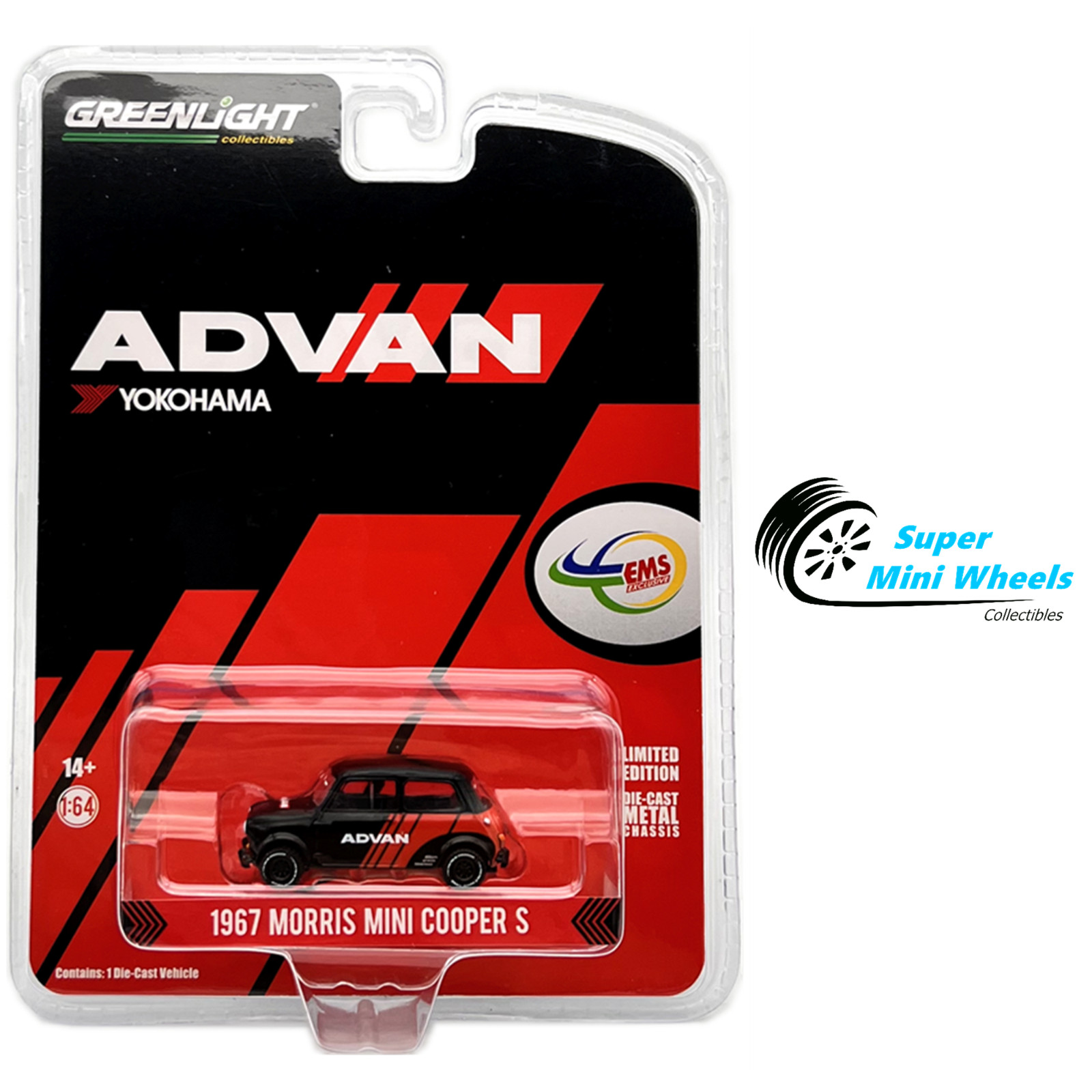 Greenlight 1:64 – 1967 Morris Mini Cooper S ADVAN EMS Exclusives