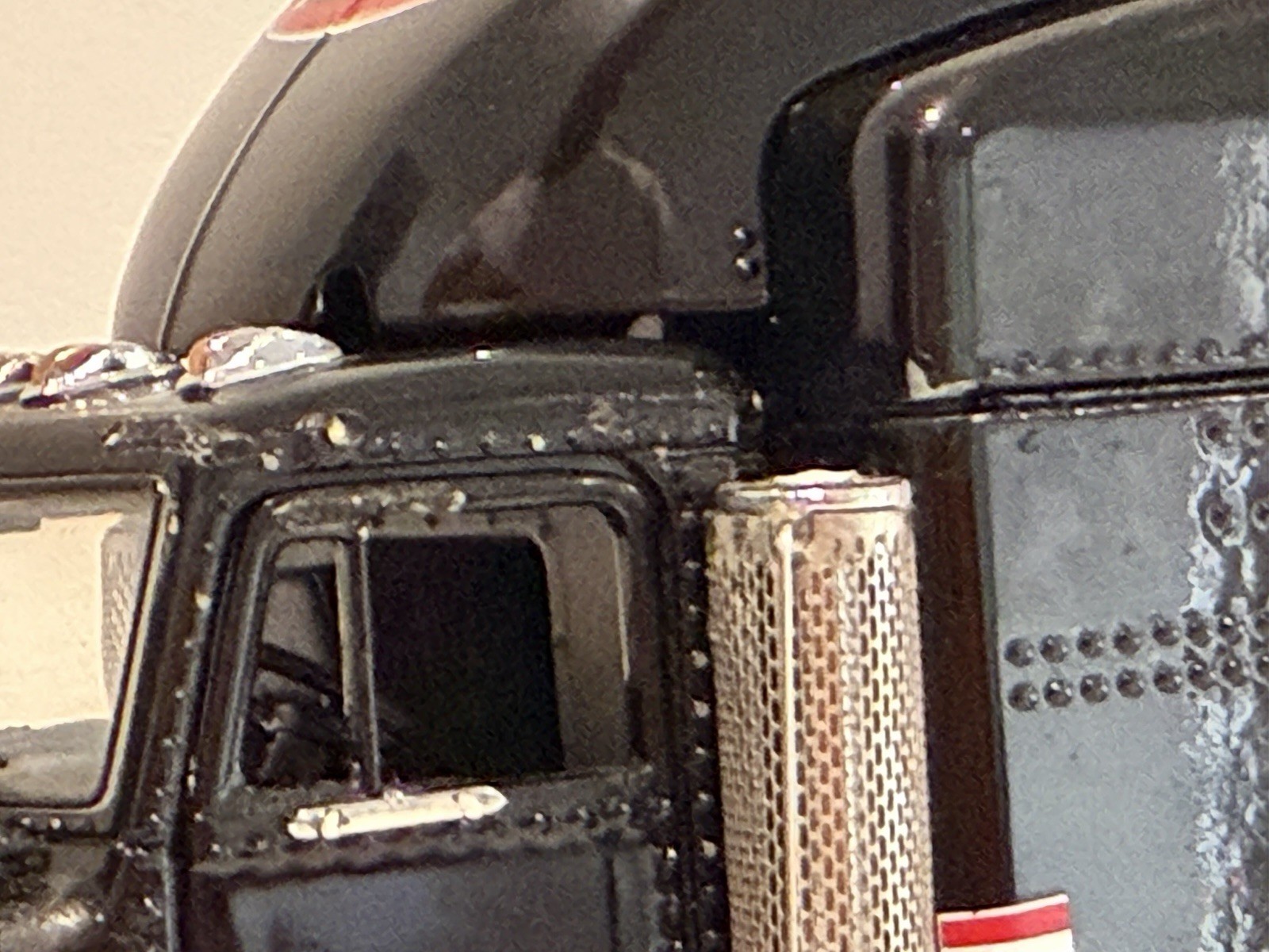 Peterbilt Truck Tractor Trailer Unit in Black by Franklin Broken