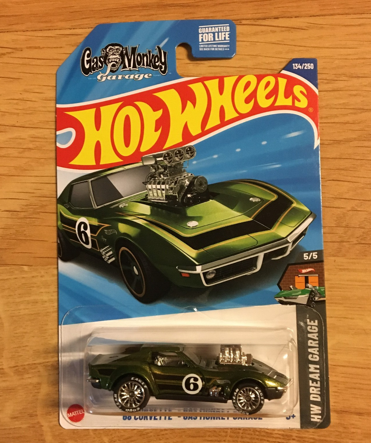 Hot Wheels ’69 CORVETTE Gas Monkey Garage Super CUSTOM Real Riders Wheel Swap