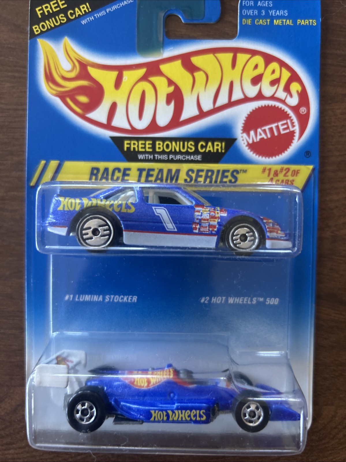 Hot Wheels Race Team Series #1 Lumina Stocker And #2 Hot Wheels 500 Bonus 2 Pk
