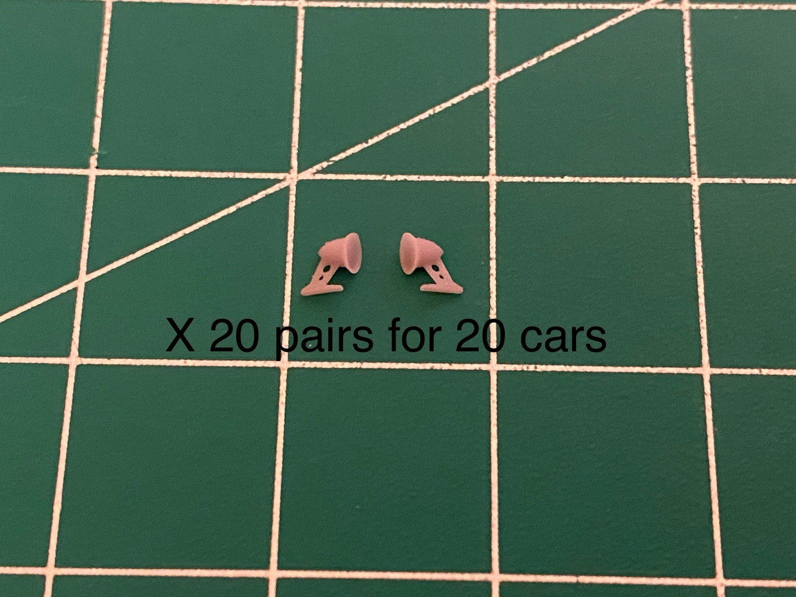 1/64 Scale Mirrors For Hotwheels Diecast Custom Build 20 Sets For 20 Cars