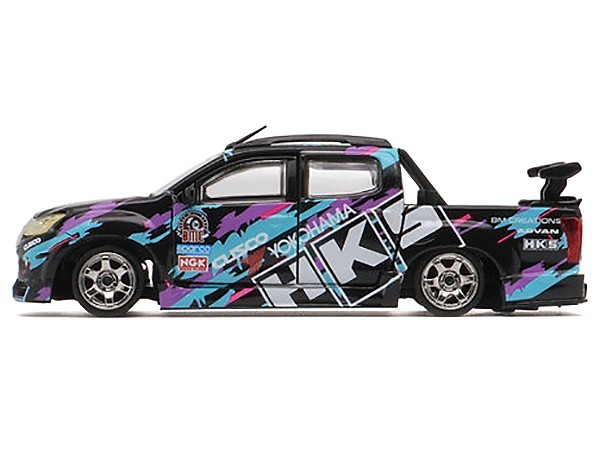 ISUZU D-MAX LOWRIDER PICKUP RHD HKS “TDE 2025” 1/64 BY BM CREATIONS 64B0463