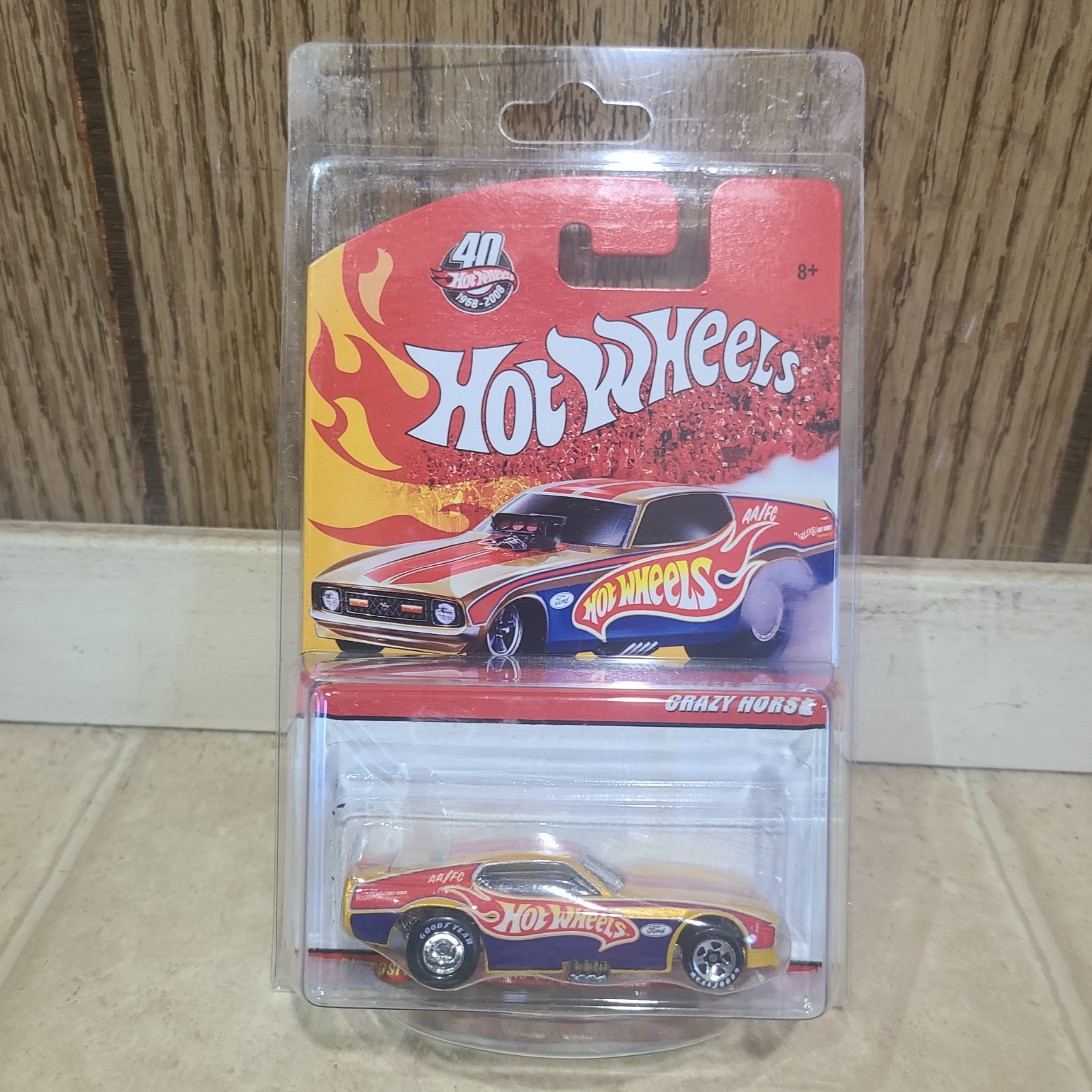 Hot Wheels ’77 Ford Mustang ,40th Anniversary 2008 Crazy Horse Nitro Funny Car
