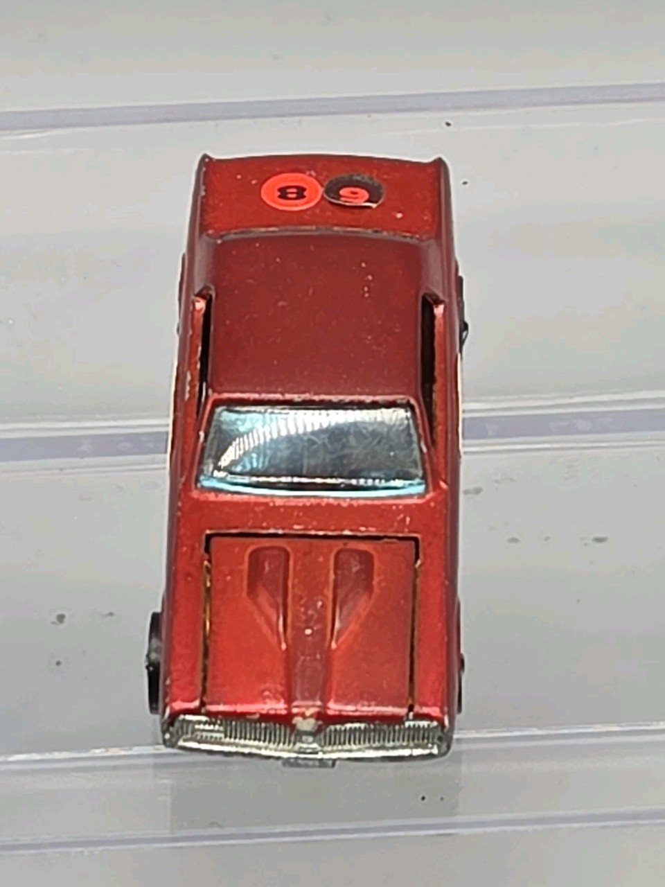Hot Wheels Redline 1967 Orange Mercury Custom Cougar Brown Int Hong Kong