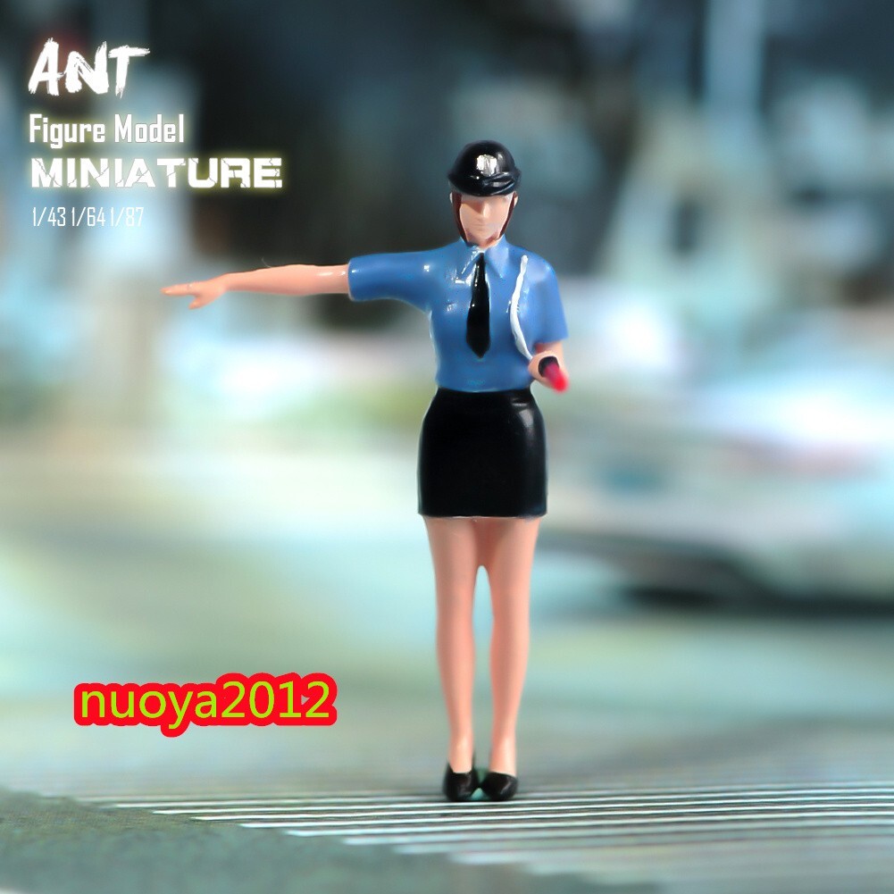 5pc 1/87 Police Girl Scene Props Miniatures Figures Model For Cars Vehicles Toys