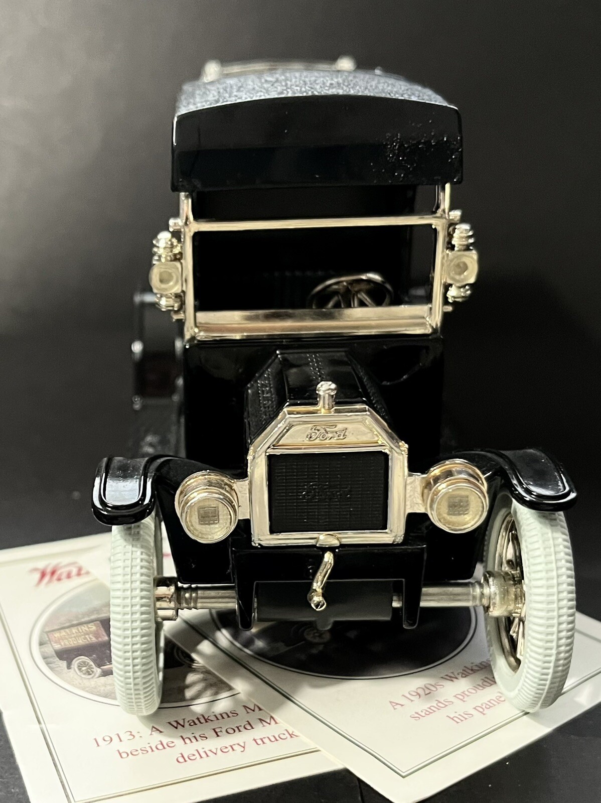 Vintage 1995 Ertl Collectibles Watkins Ford Delivery Model T #F435 Coin Bank