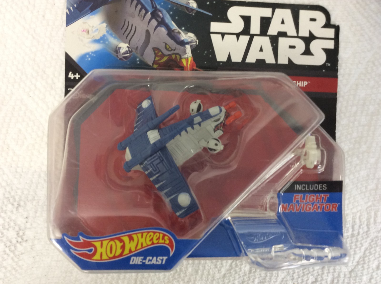 (3) Hot Wheels Star Wars Starships & (1) Diecast. (3 Are New Sealed, (1) Used