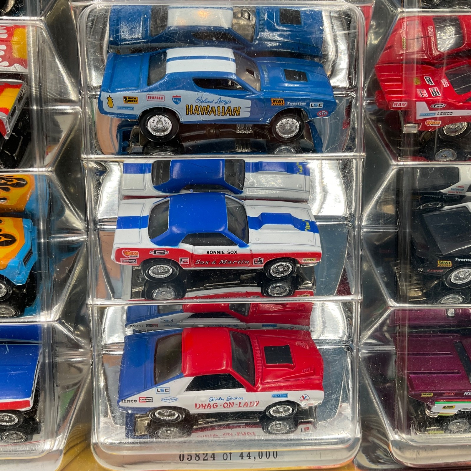 JOHNNY LIGHTNING DRAGSTERS USA 11 CAR SET – VINTAGE FUNNY CARS – NEW IN PACKAGE!