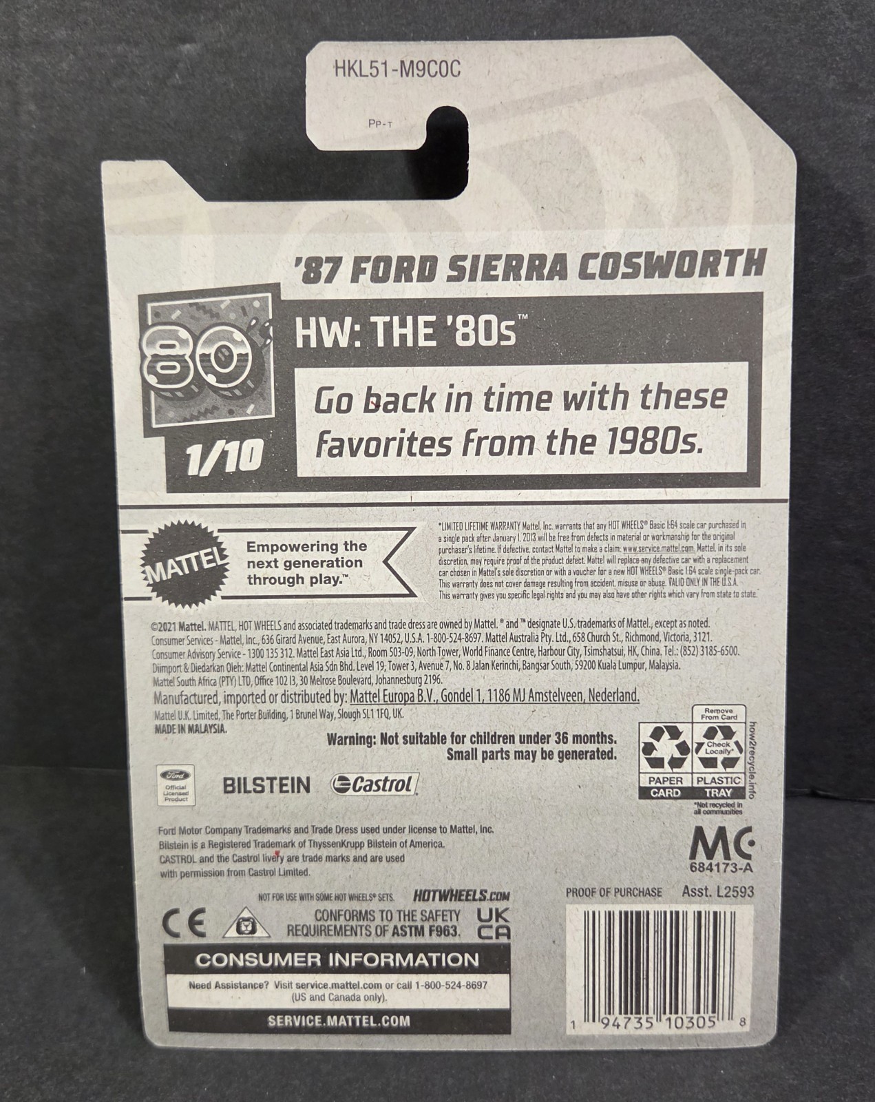 2023 HOT WHEELS KROGER EXCLUSIVE COLOR ‘87 FORD SIERRA COSWORTH