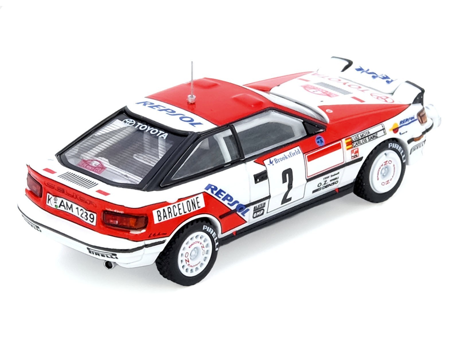 TOYOTA CELICA GT-FOUR #2 WINNER RALLY MONTE CARLO 1/64 BY INNO IN64-ST165R-91MCW