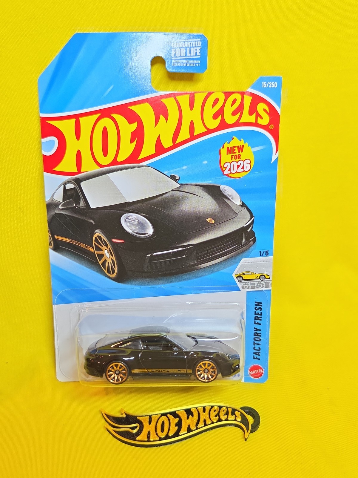 2026 Hot Wheels Porsche 911 Carrera T Diecast black Car & Gift 🔥38