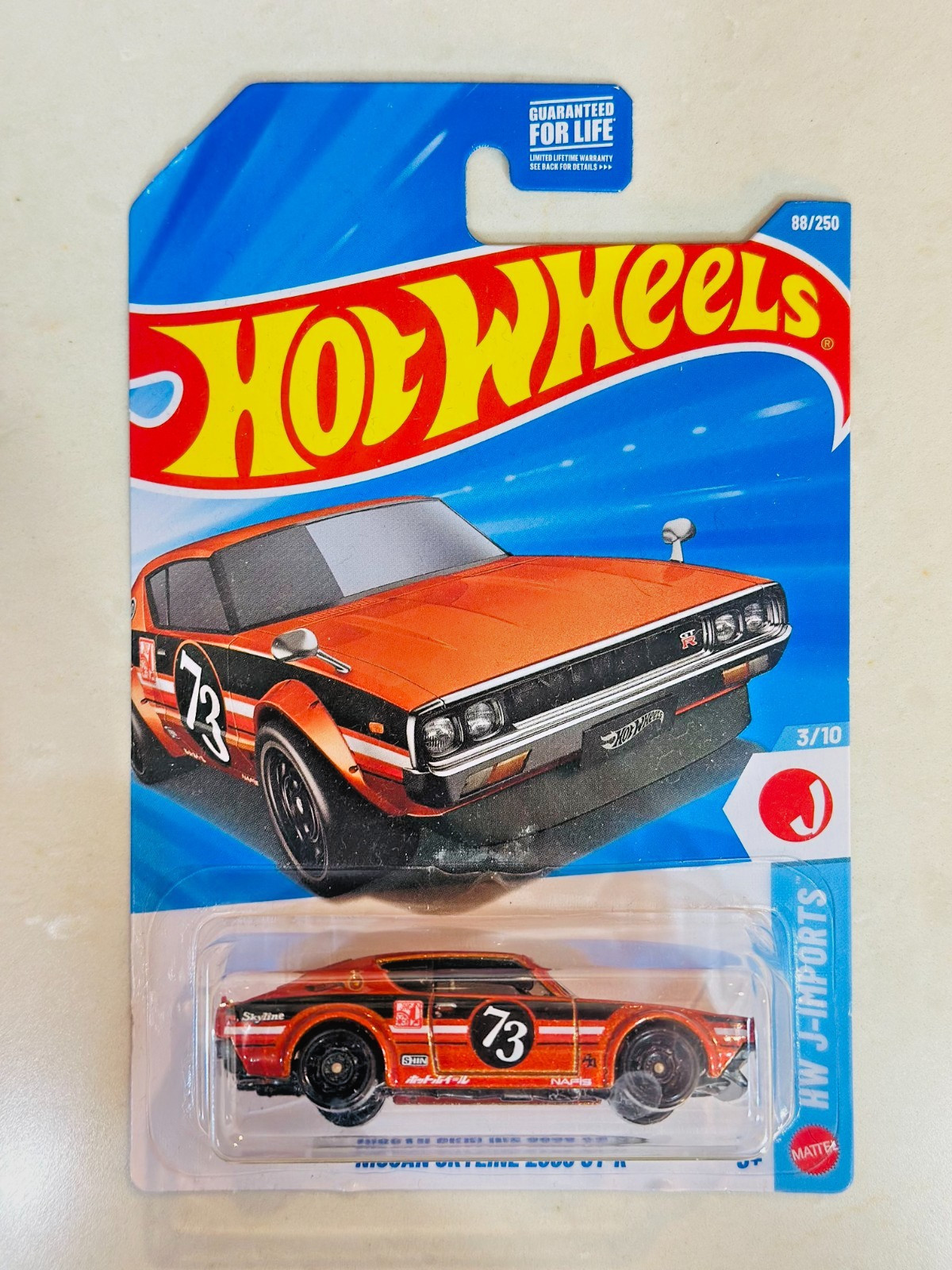 Hot Wheels Nissan Skyline 2000GT-R New, red, HW J-Imports