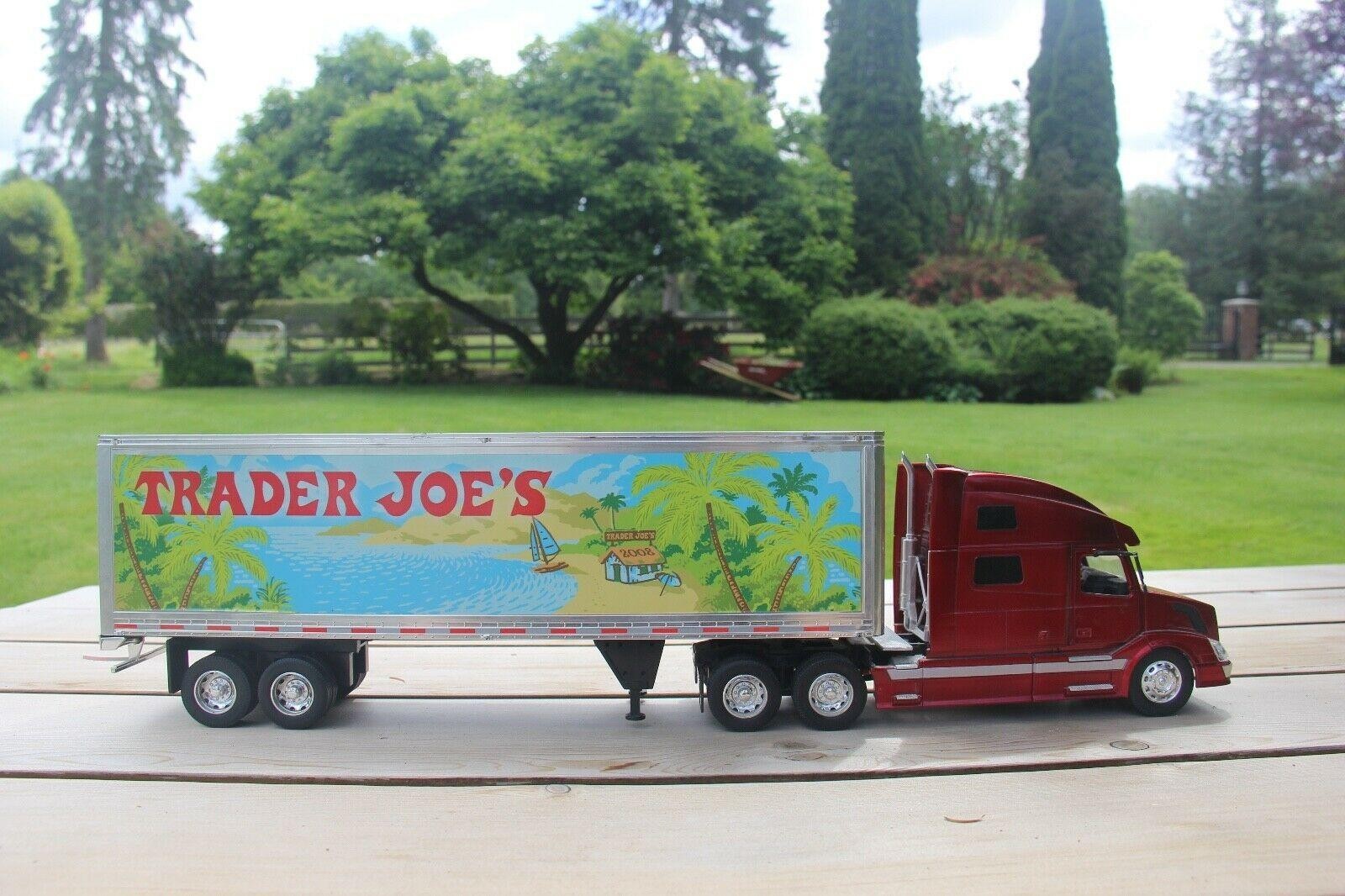 Rare Trader Joe’s 1:32 Volvo Diecast Big Rig Truck & Trailer Limited Edition