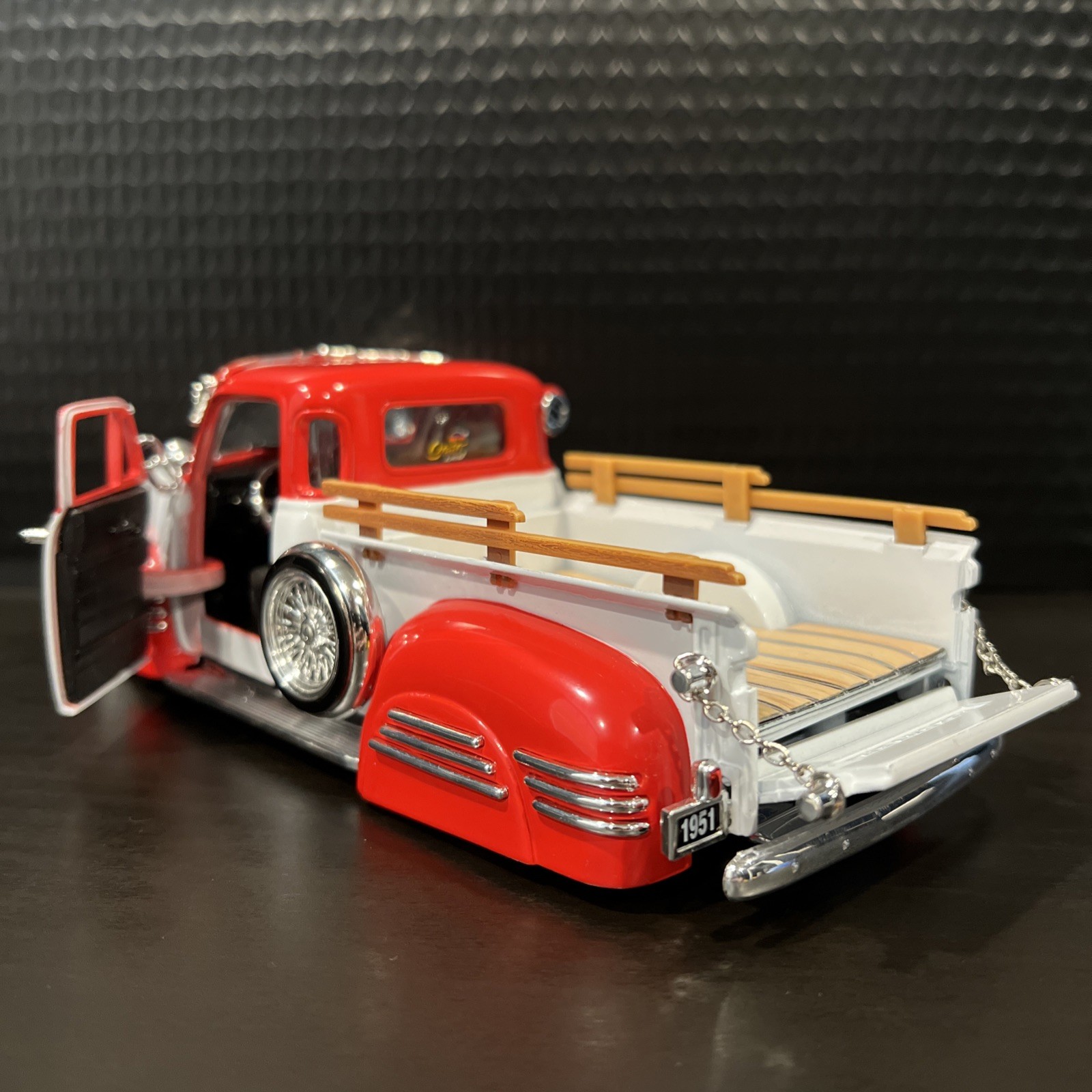 OG Chevy Street Low 1951 Chevrolet Pickup Truck Lowrider Diecast Car 1:24 Nice!
