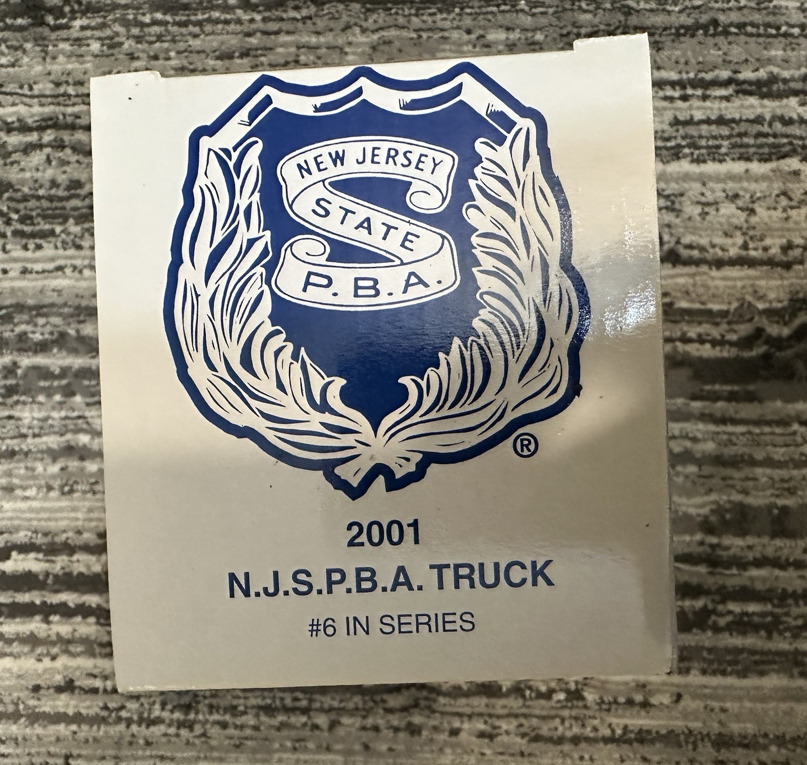 NJ State Police P.B.A. 2001 Police Flatbed Caboose Truck #6 in the Series NEW