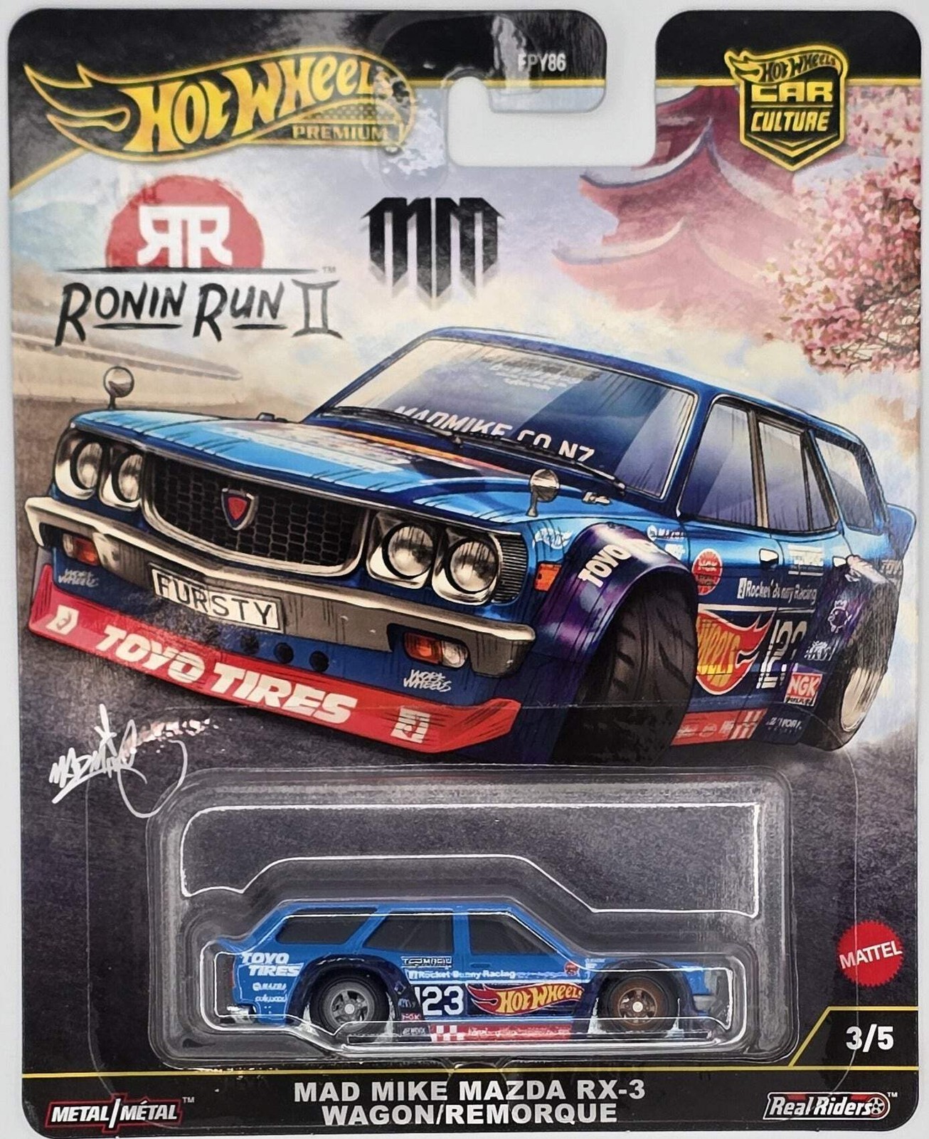 Hot Wheels Car Culture Ronin Run II 1:64 Premium Set | Sealed Case & Chase Varia