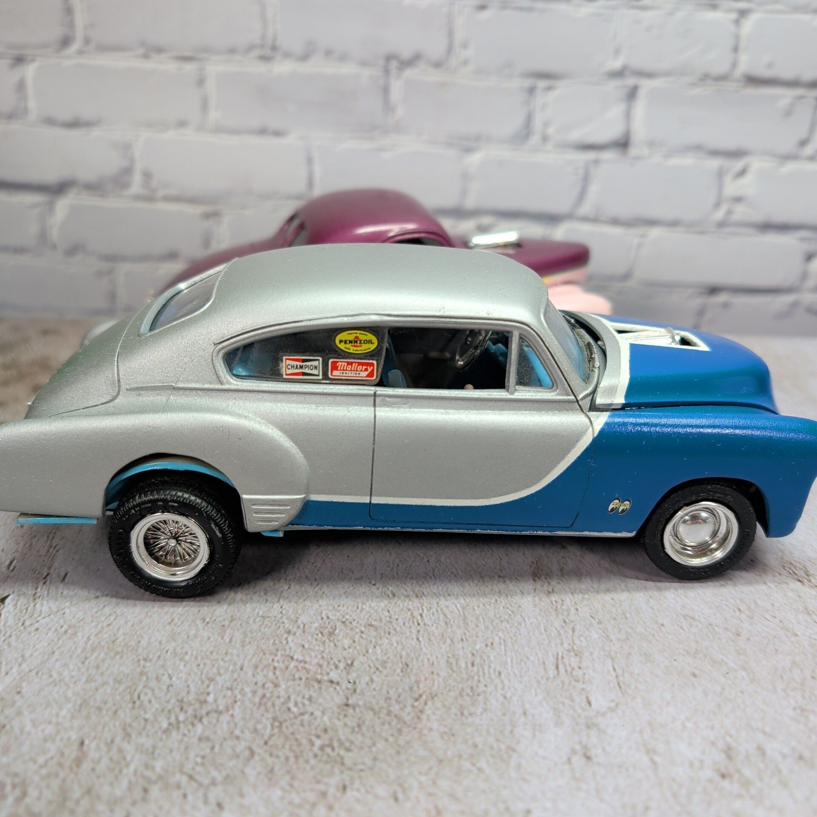 Built Custom Hot Rod Model Car Lot Willys Coupe & Chevy Drag Style