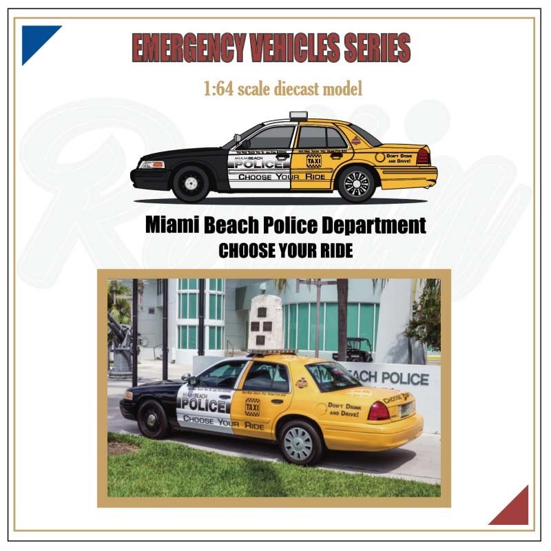 Rollin 1:64 Anti-Drunk Driving Campaign Livery”Choose Your Ride”Florida Miami PD