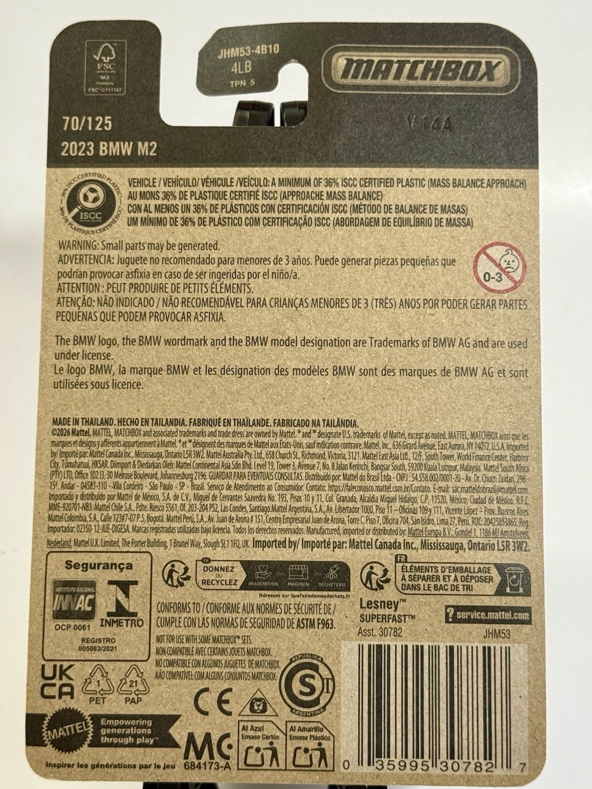 Matchbox 2023 BMW M2 1:64 Diecast W/Case