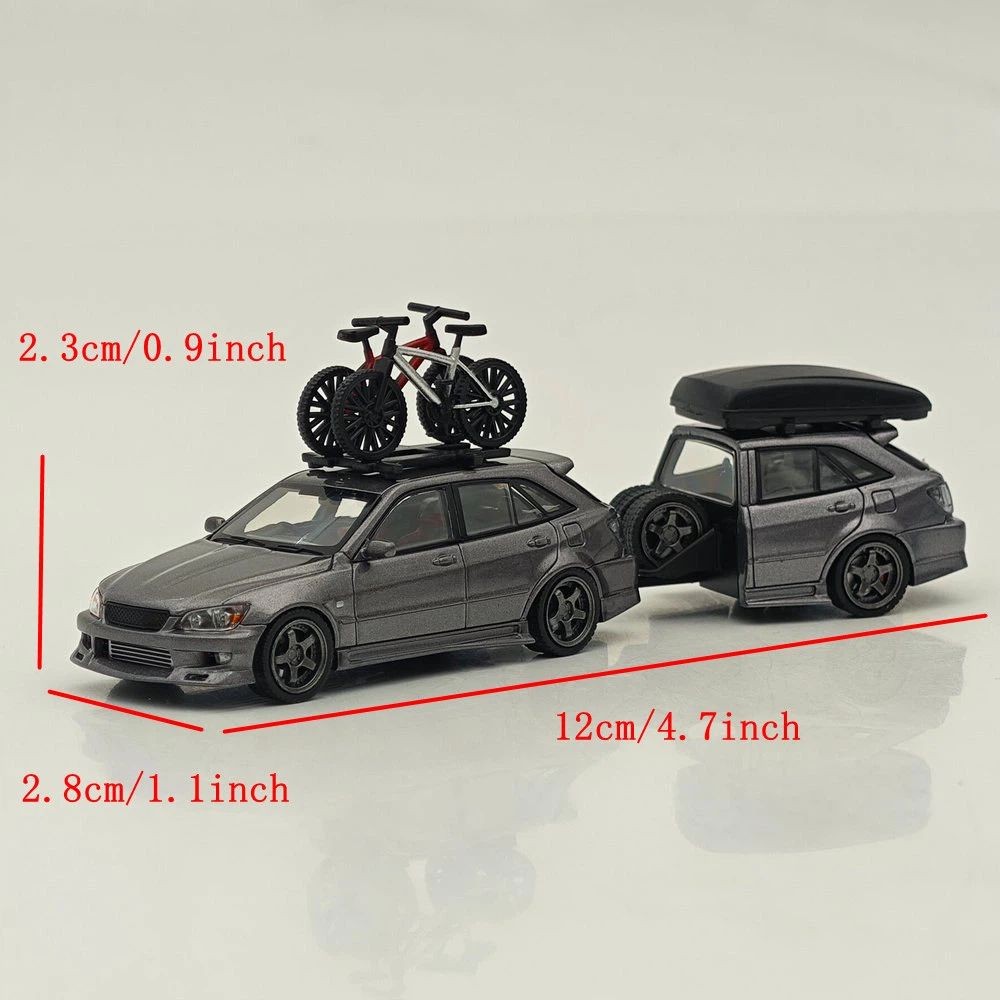 Mortal 1:64 ALTEZZA GITA Elixir Trailer Set JDM Alloy Diecast Car Collectible