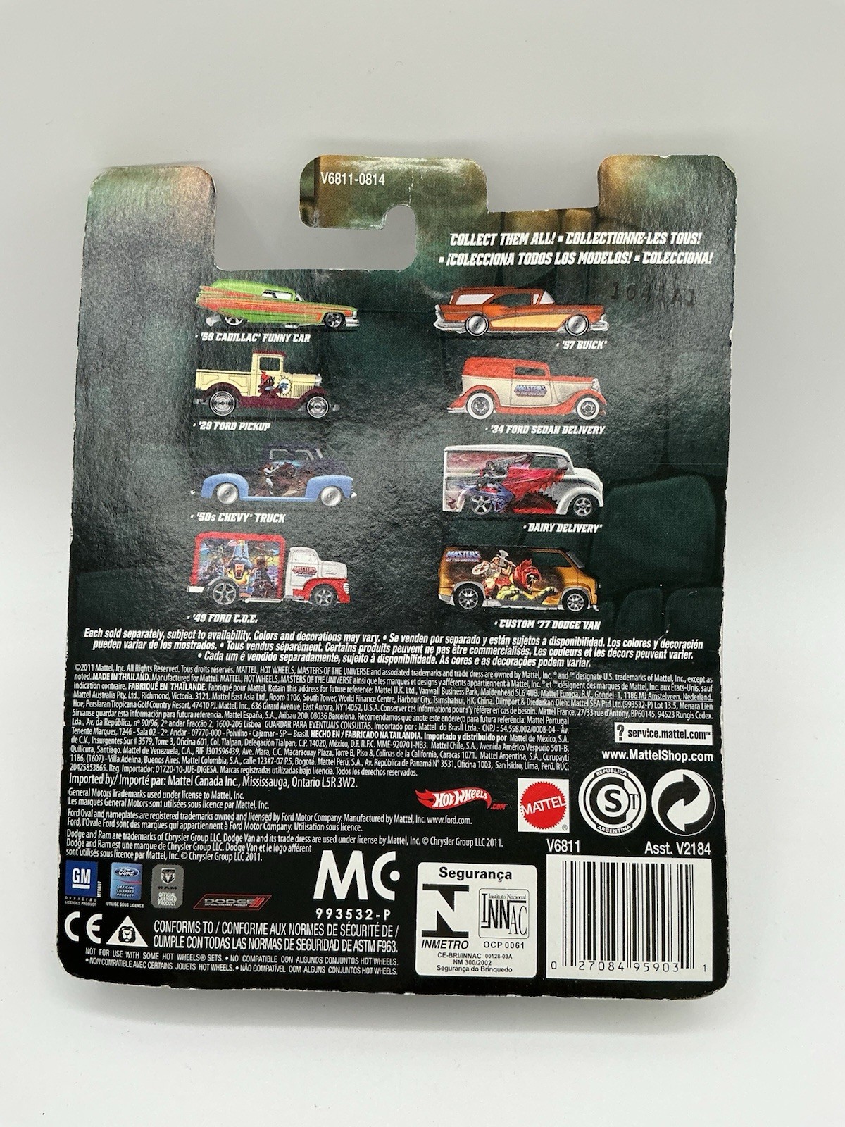 2011 Hot Wheels Pop Culture Masters Of The Universe MOTU Complete 7Car Set- Z 25