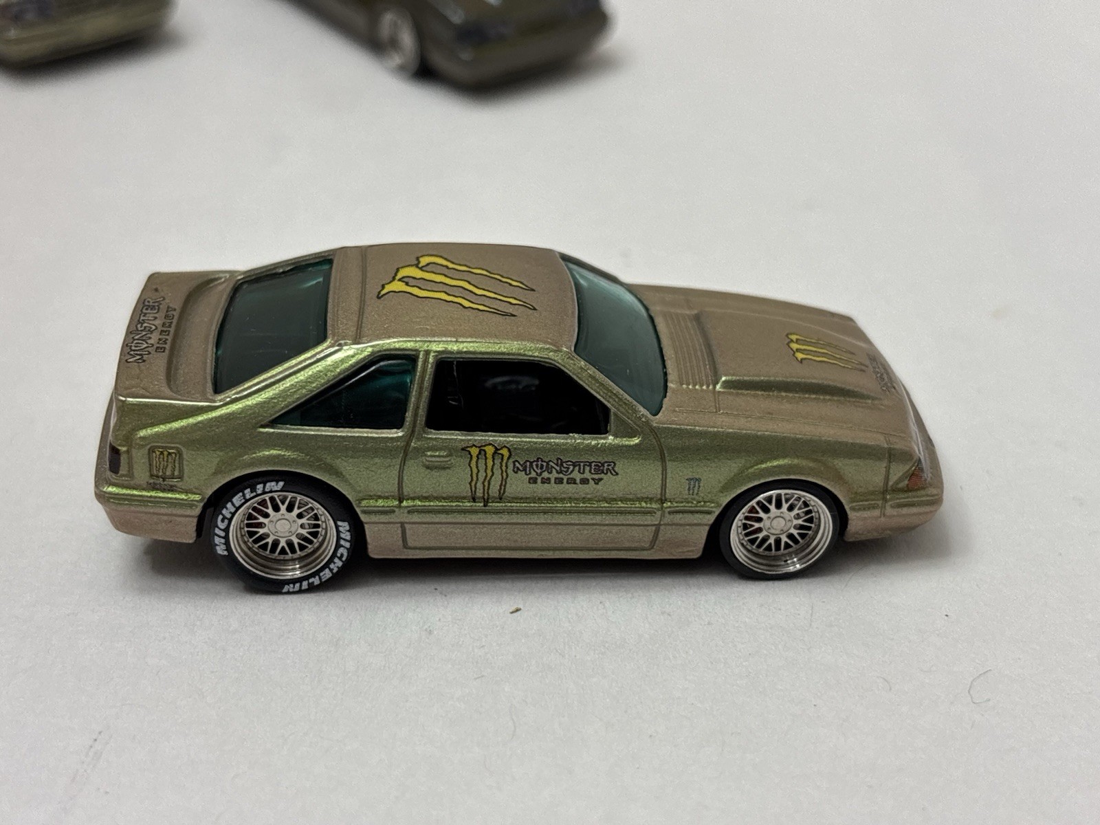 Hot Wheels FOX BODY Monster Energy 1992 Ford Mustang CUSTOMS LOT X 3 Green 🔥🏁
