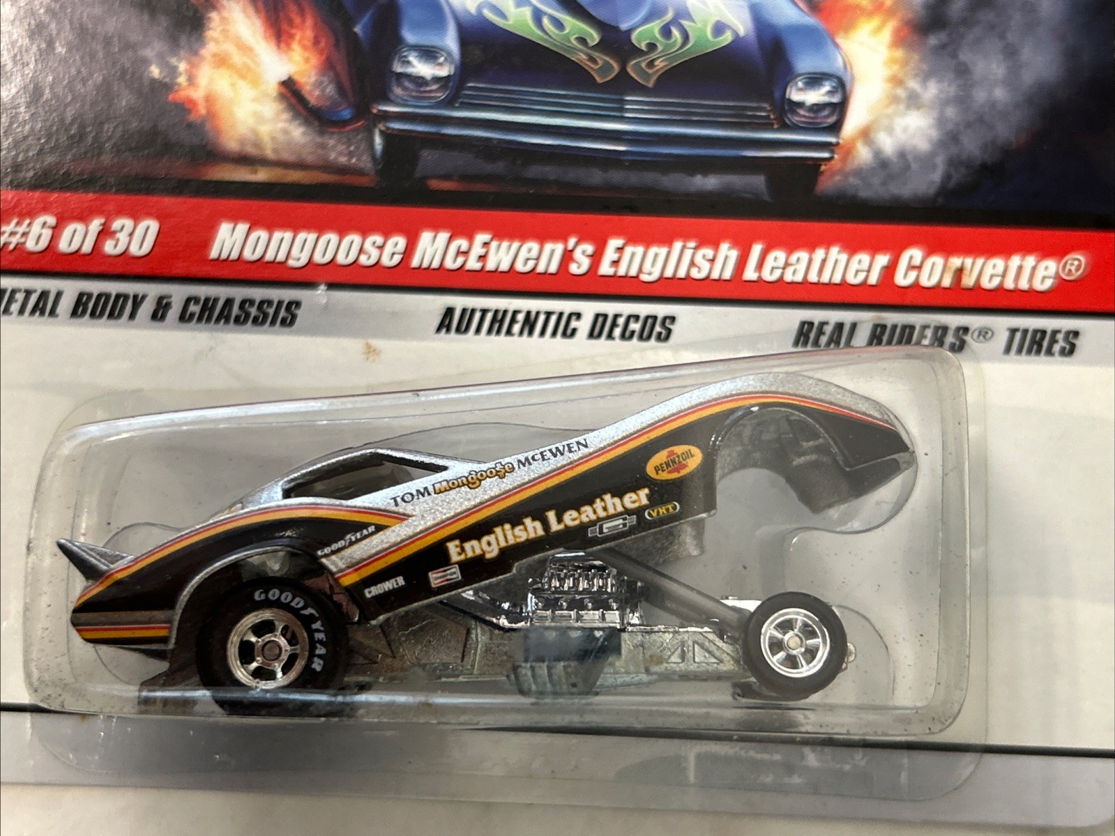 Hot Wheels Drag Strip Demons Mongoose McEwen’s English Leather Corvette BM6
