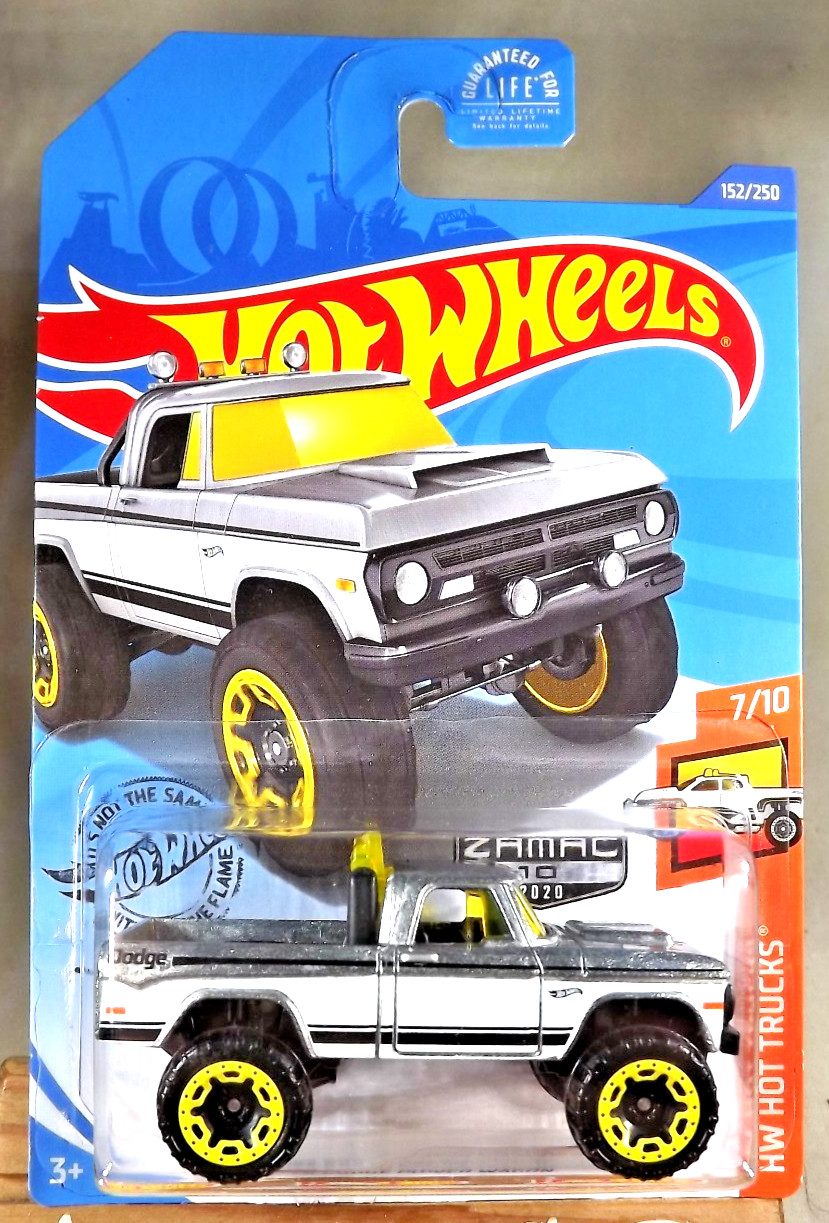 2020 Hot Wheels Walmart #10 Zamac #152 HW Hot Trucks 7/10 ’70 DODGE POWER WAGON