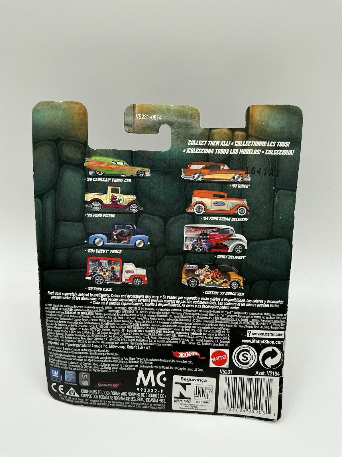 2011 Hot Wheels Pop Culture Masters Of The Universe MOTU Complete 7Car Set- Z 25