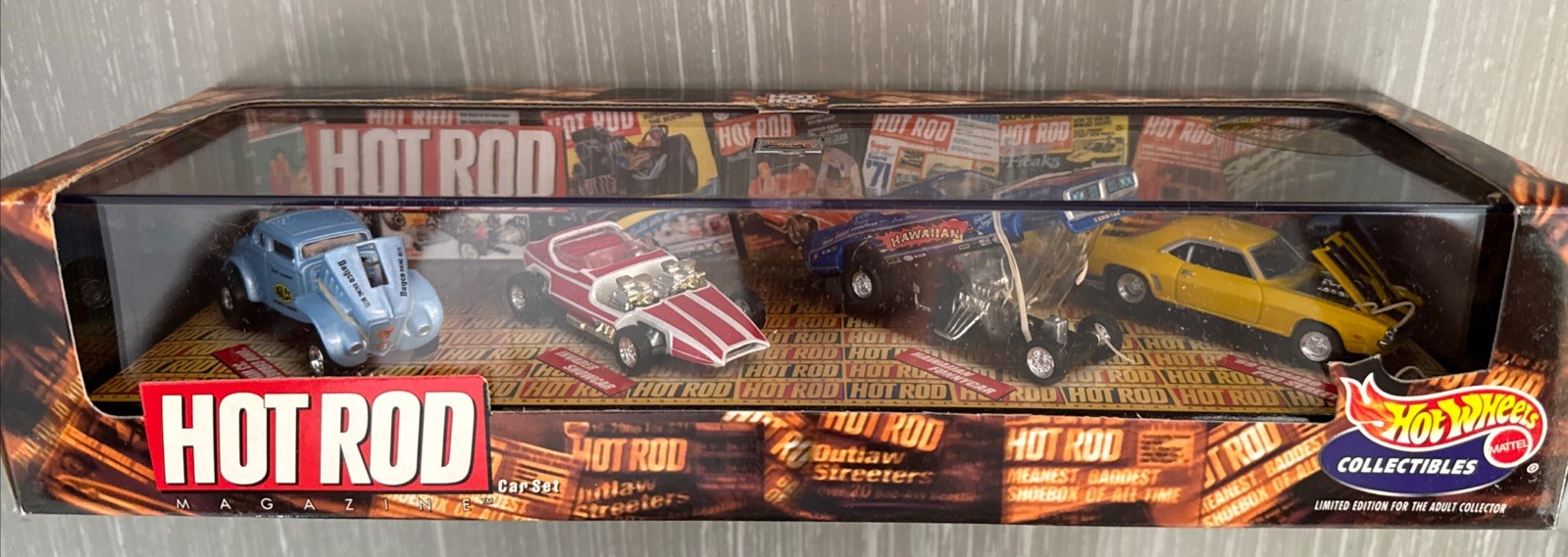 NEW 1999 Hot Wheels Collectibles Hot Rod Series 4 Hot Rod Magazine 4-Car Set
