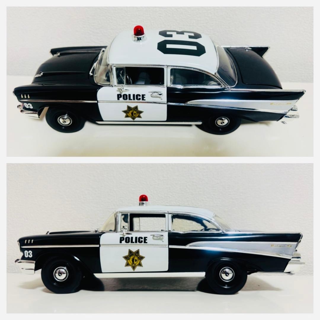 Diecast 1/18 ’57 Chevy Chevrolet BelAir collectible display case used