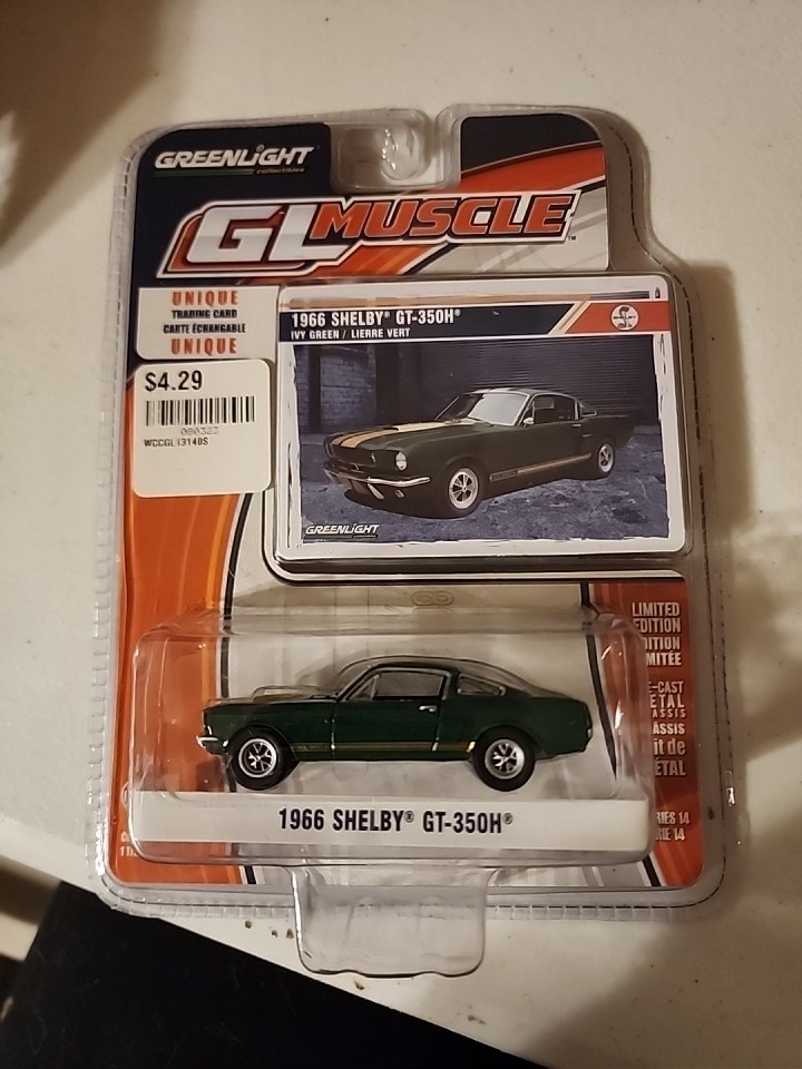 2015 Greenlight 1966 SHELBY GT-350H ivy Green Gold LIMITED EDITION Series 14 NIB
