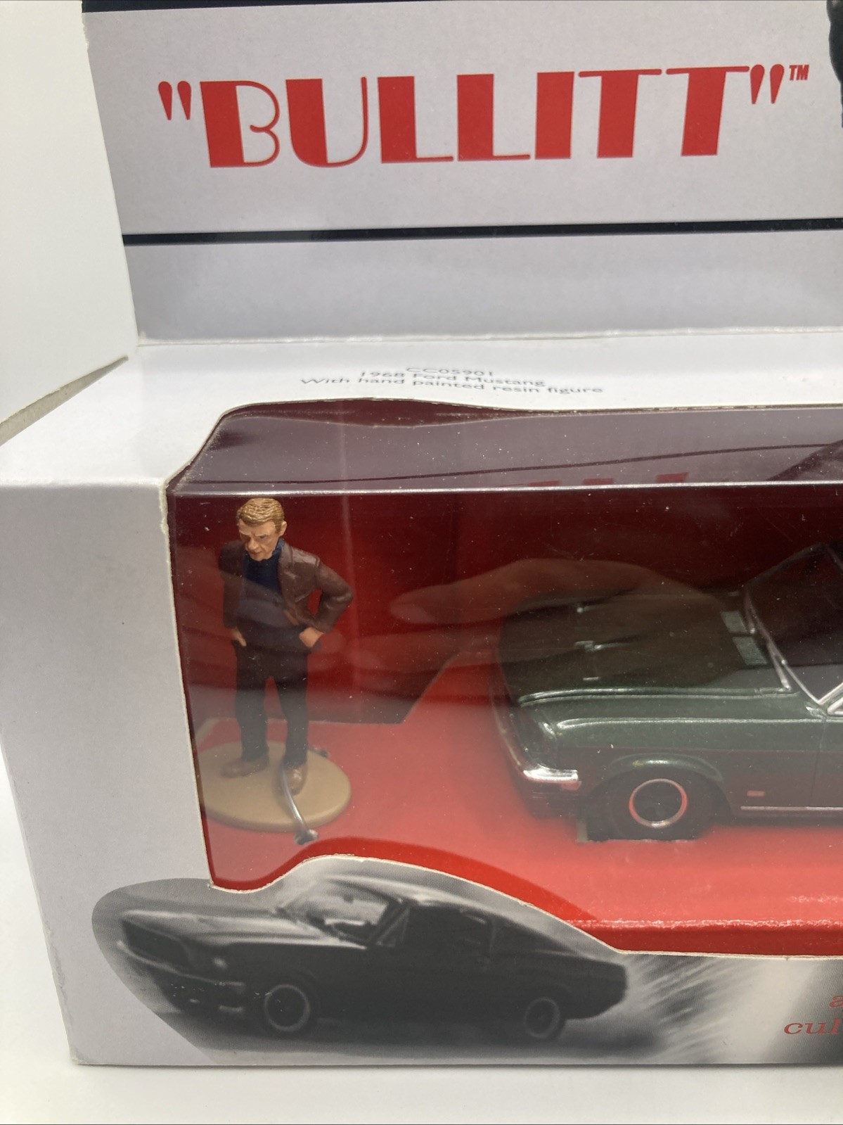 CORGI TOYS – ‘BULLITT’ 1968 FORD MUSTANG WITH FIGURE – MINT / PERFECT MIB
