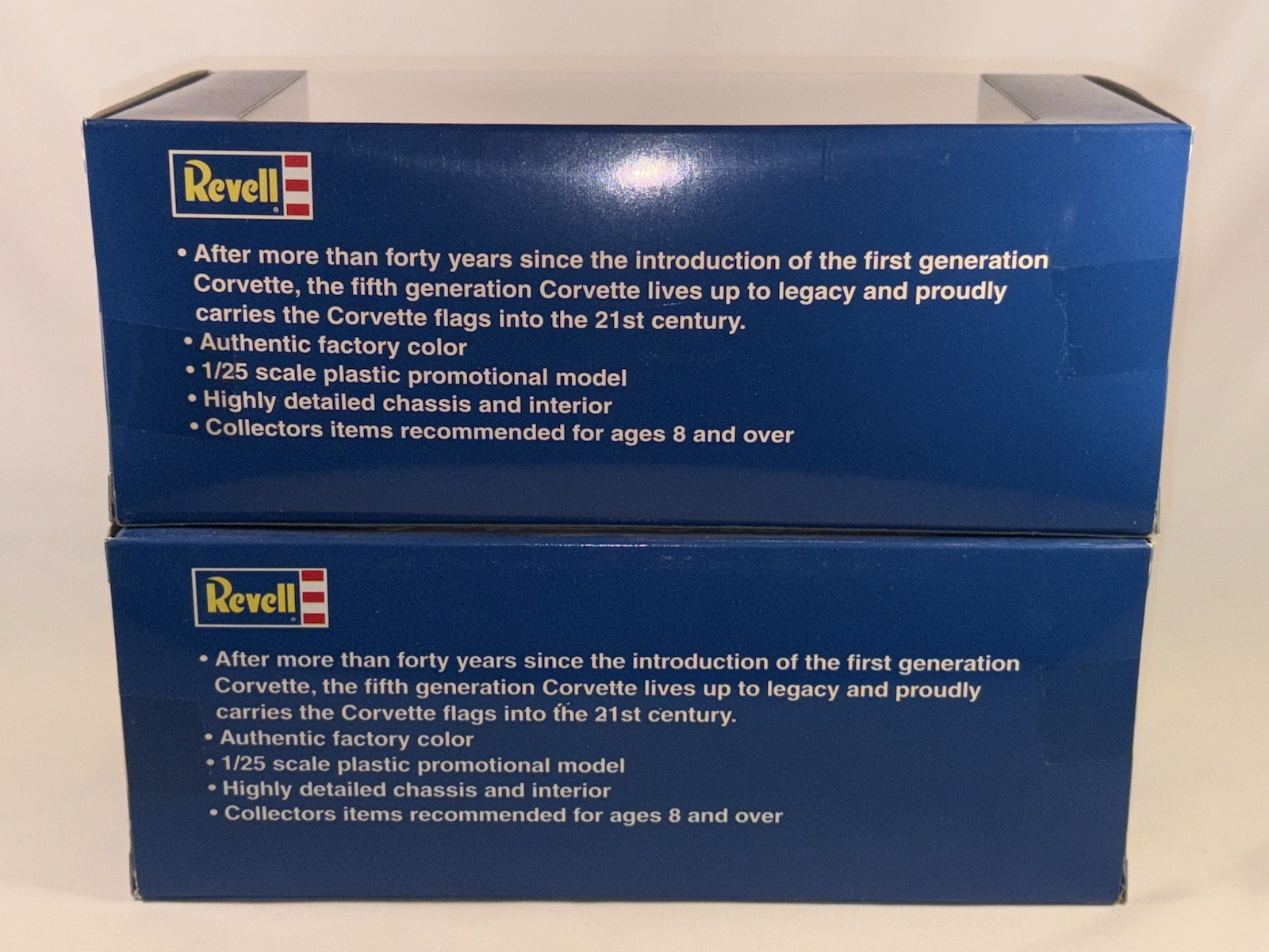 LOT OF 2 REVELL NOS 1/25 2000 CHEVROLET CORVETTE COUPE HARD TOP SILVER SEALED