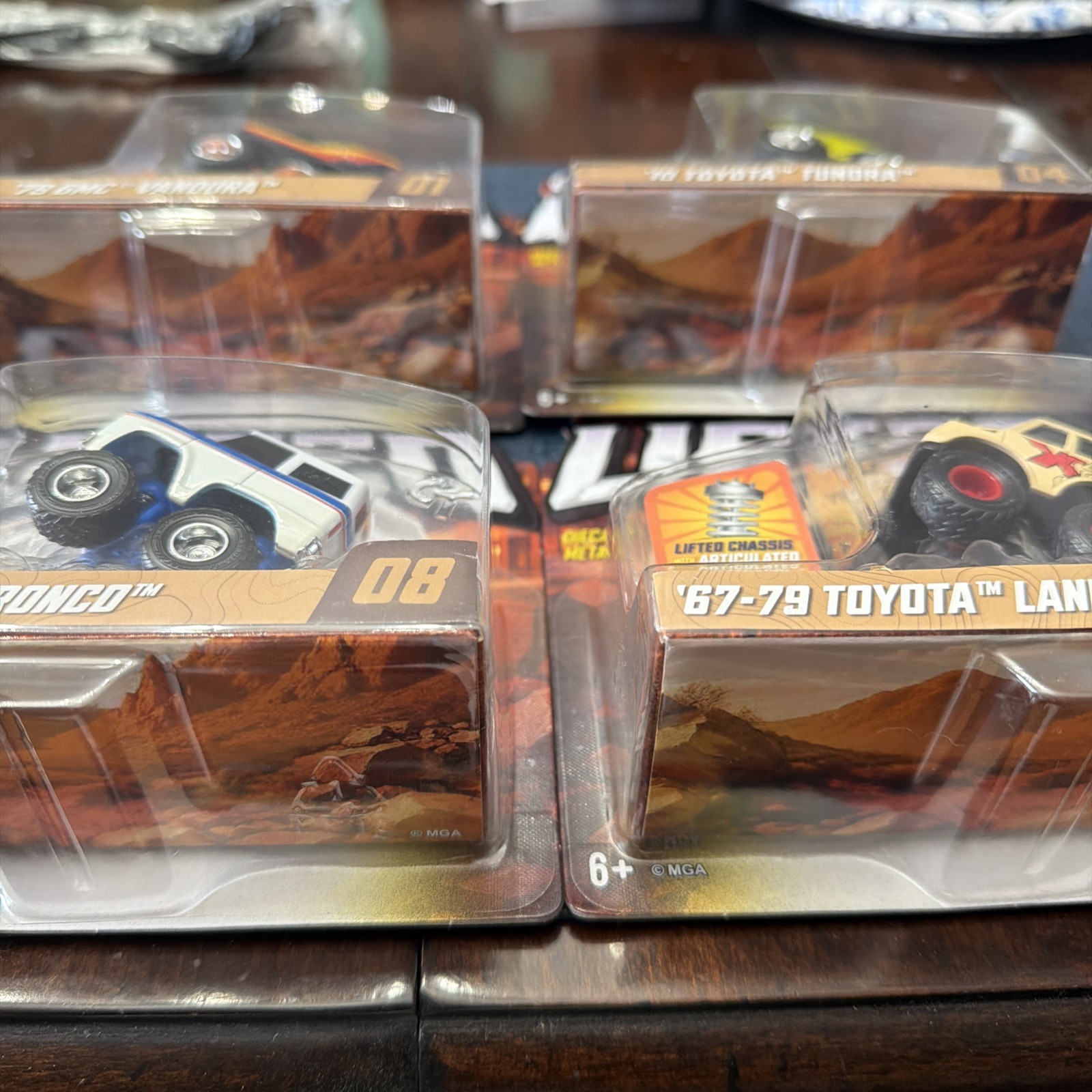 MGA Car Tuned LIFTED Series 1 Target Exclusive Lot of 4 IN HAND! see pix!