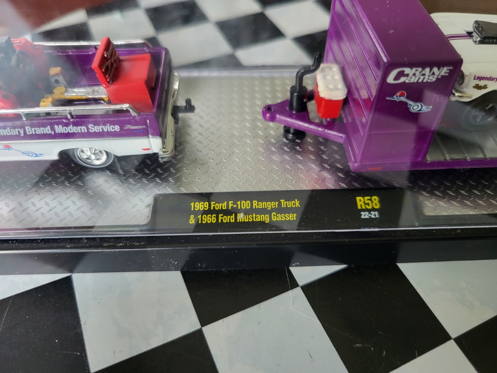 m2 Custom Purple Hornies Flow tech 69 Ford F100 Ranger Truck & 66 Ford Mustang
