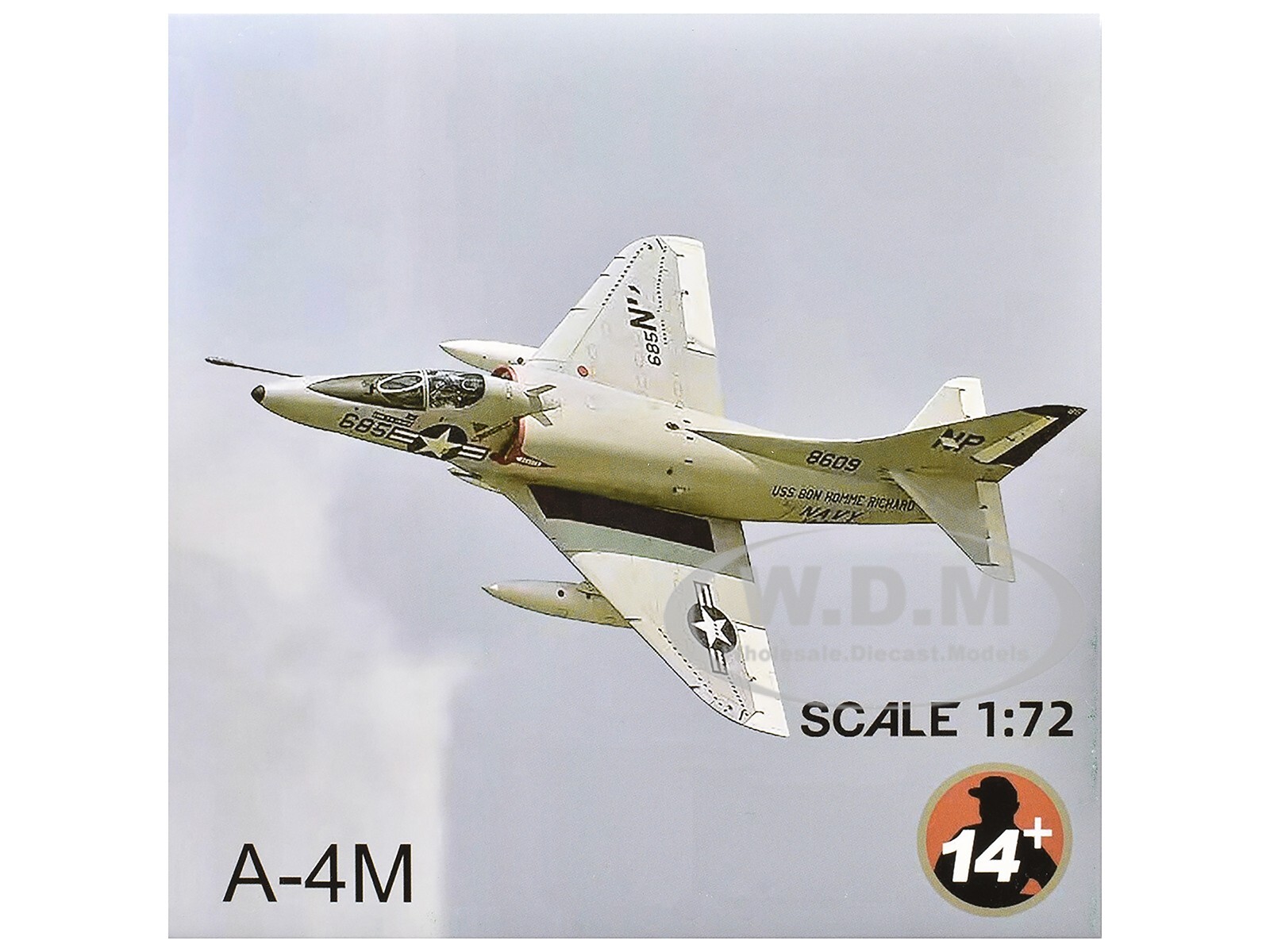 DOUGLAS A-4D SKYHAWK AIRCRAFT “VMA-242 BATS” 1/72 DIECAST MODEL FS023A