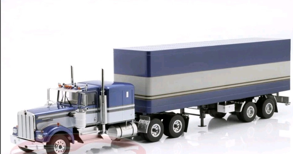 ROAD KINGS KENWORTH W900 TRACTOR &Trailer Blue /white BRAND NEW IN UNOPENED BOX