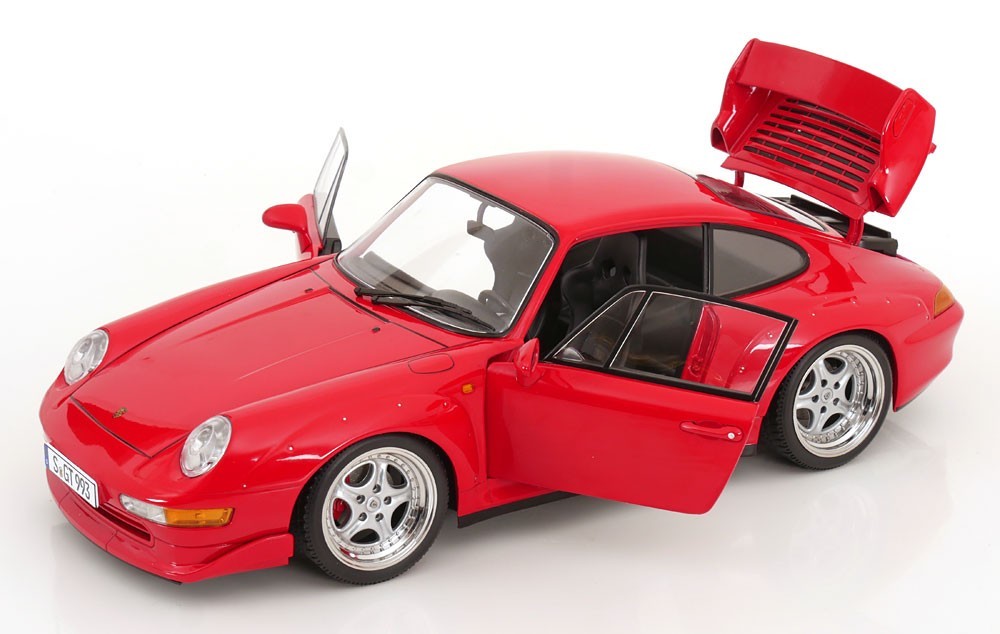 KK SCALE MODELS Porsche 911 (993) GT2 Speedline rims 1996 Red 1/12 Scale New!