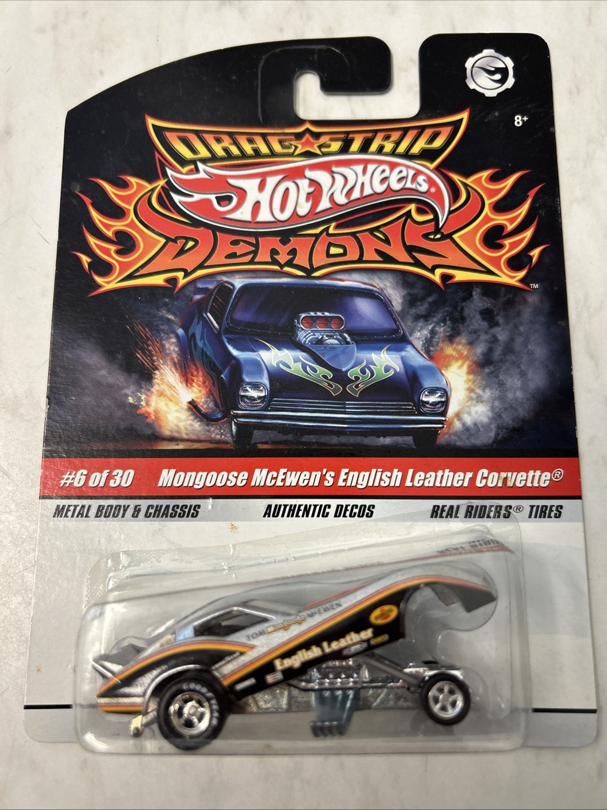 Hot Wheels Drag Strip Demons Mongoose McEwen’s English Leather Corvette BM6