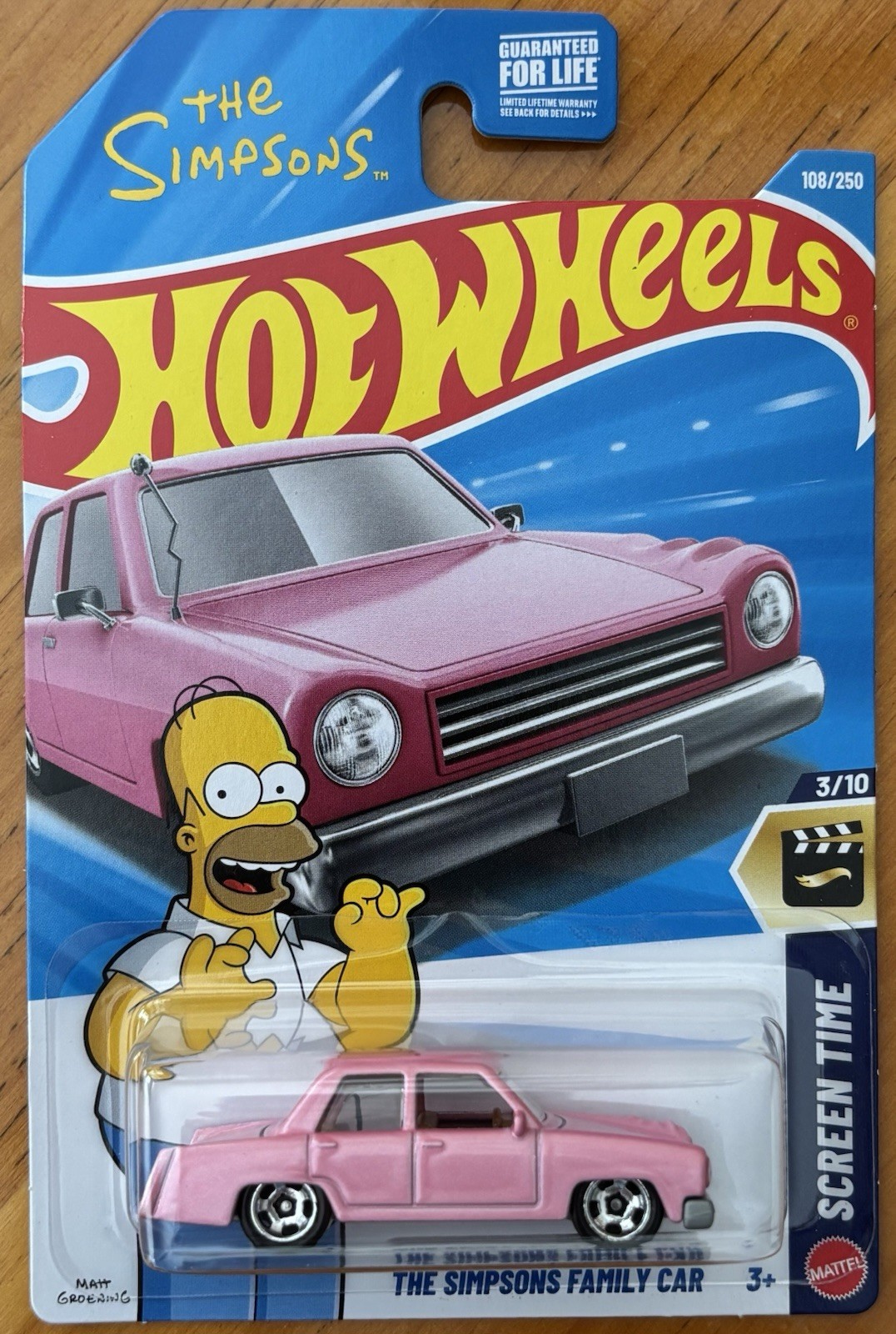 HOT WHEELS THE SIMPSONS FAMILY CAR Pink